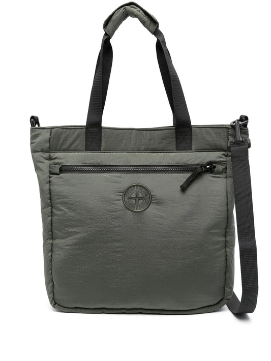 Compass-motif tote bag