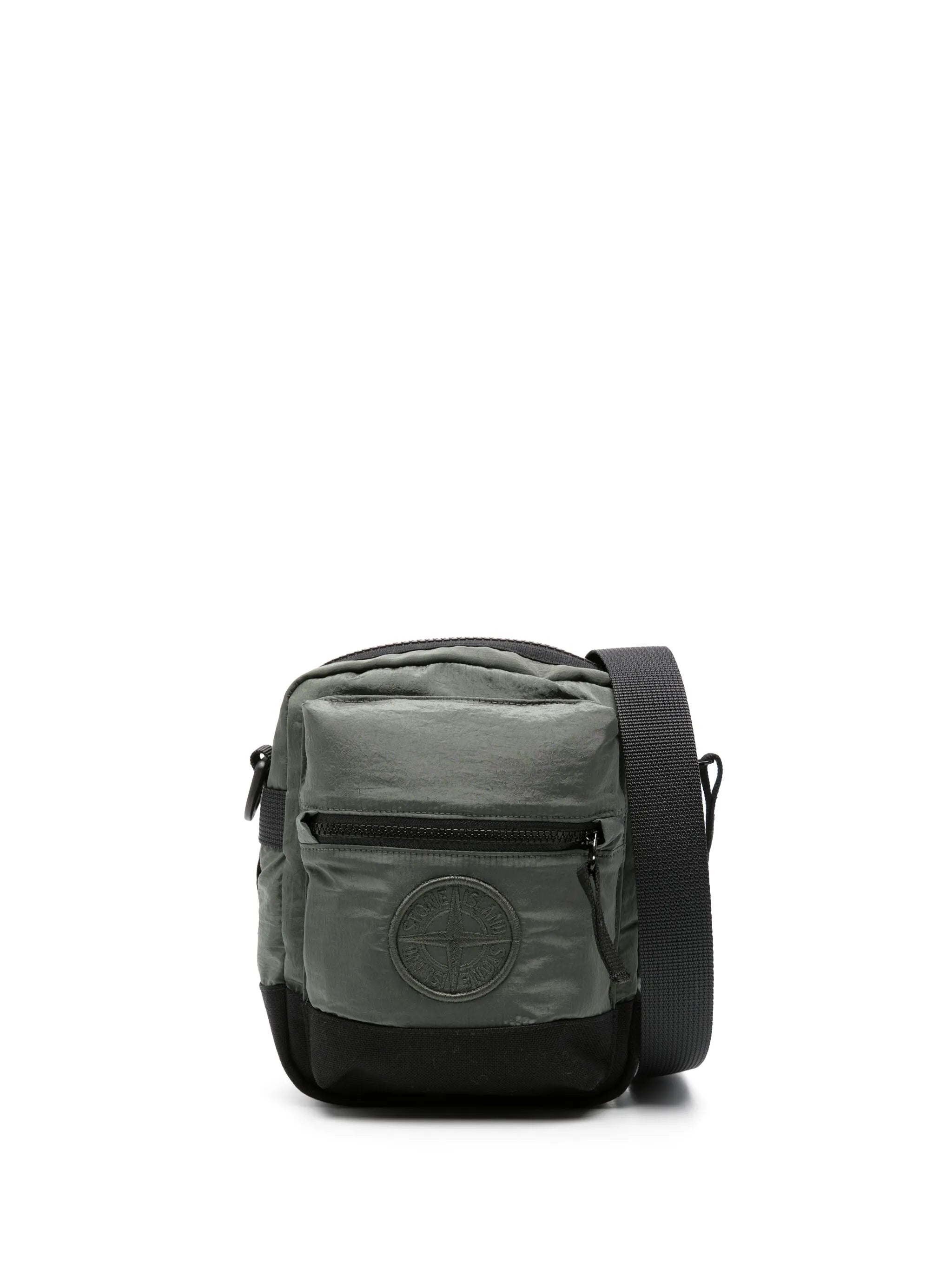 Compass-motif messenger bag