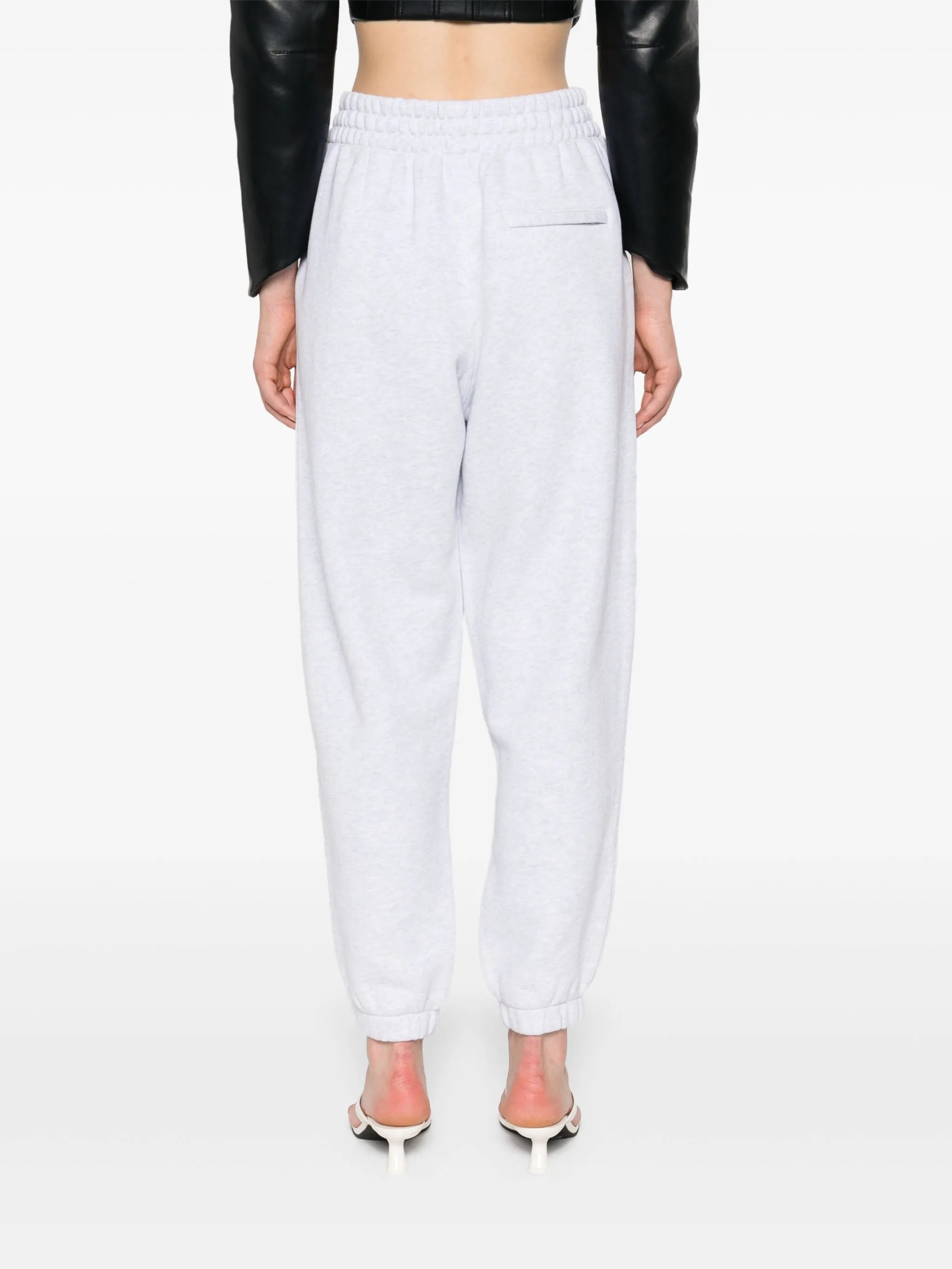 mélange-effect track pants
