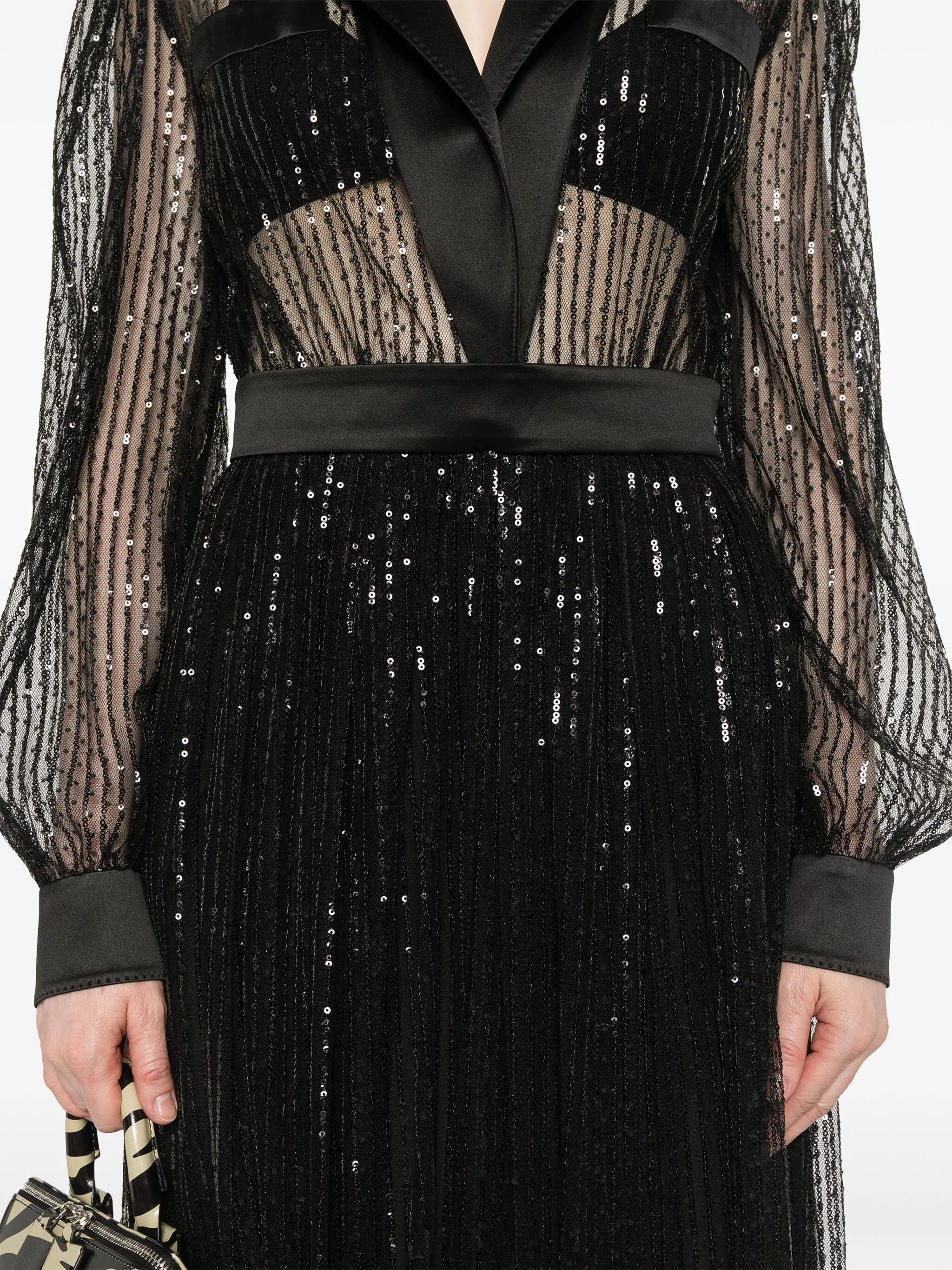 sequin-embellished midi dress