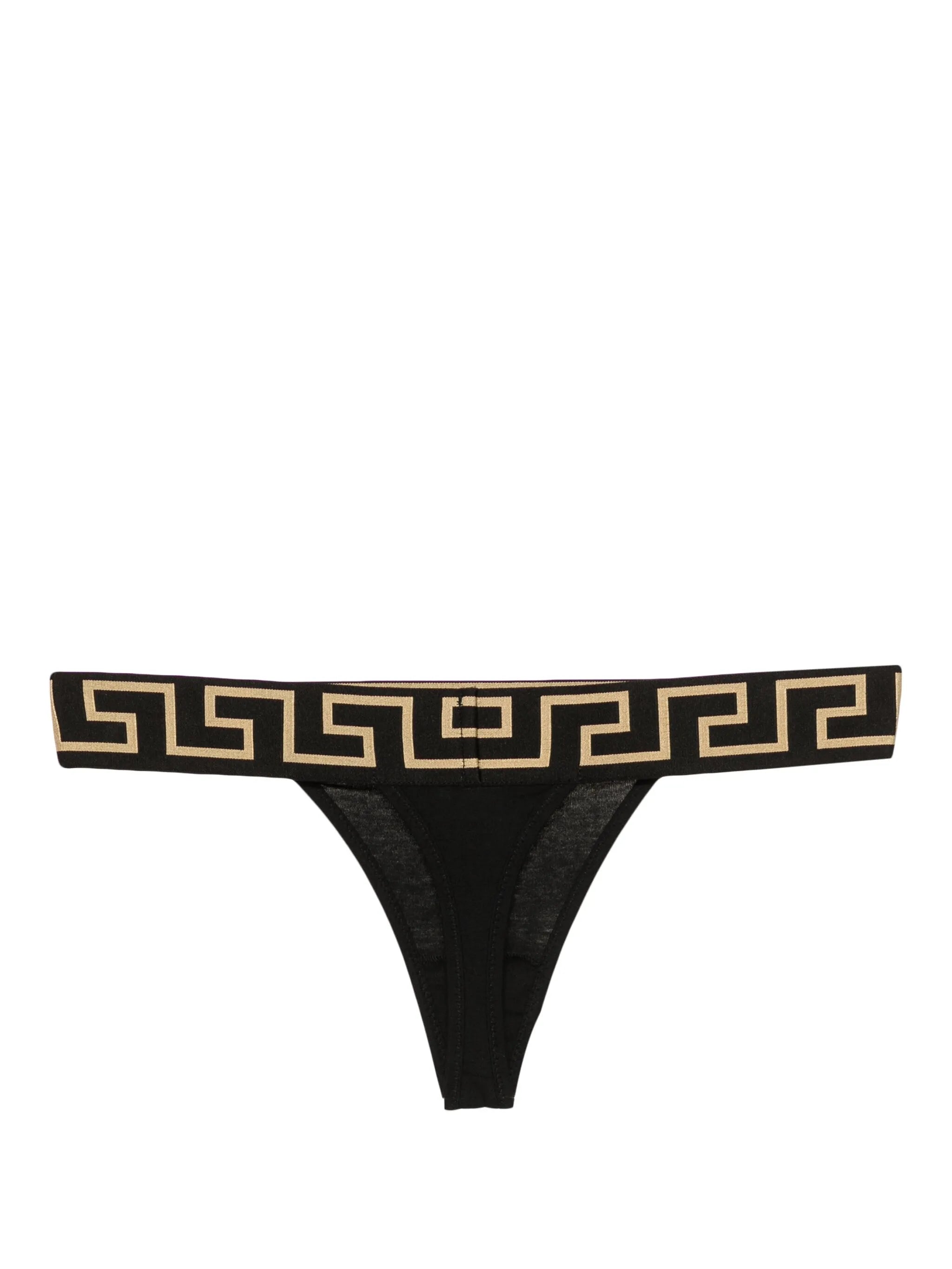 cotton-jersey thong