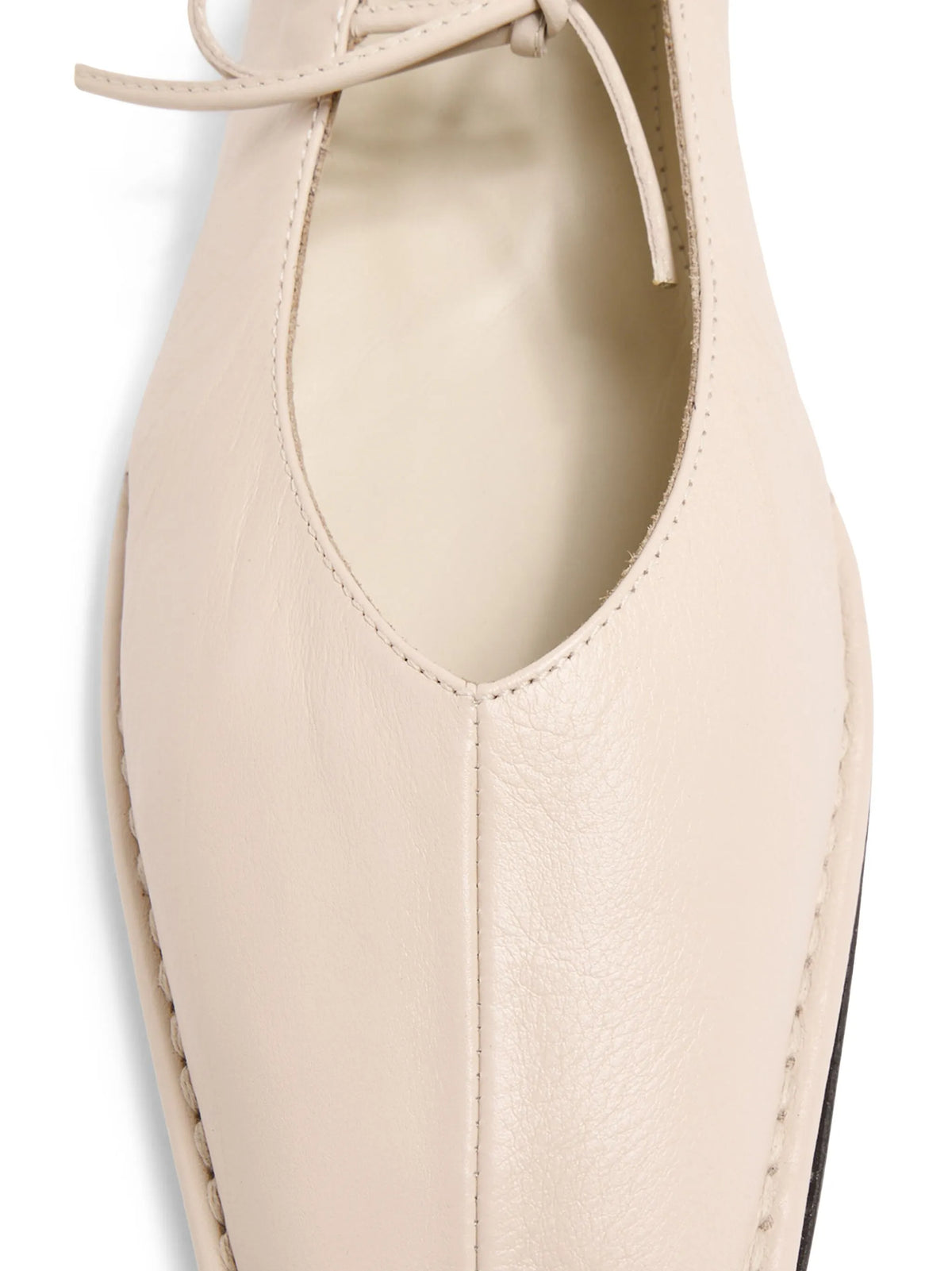 Sway cream leather ballet flats