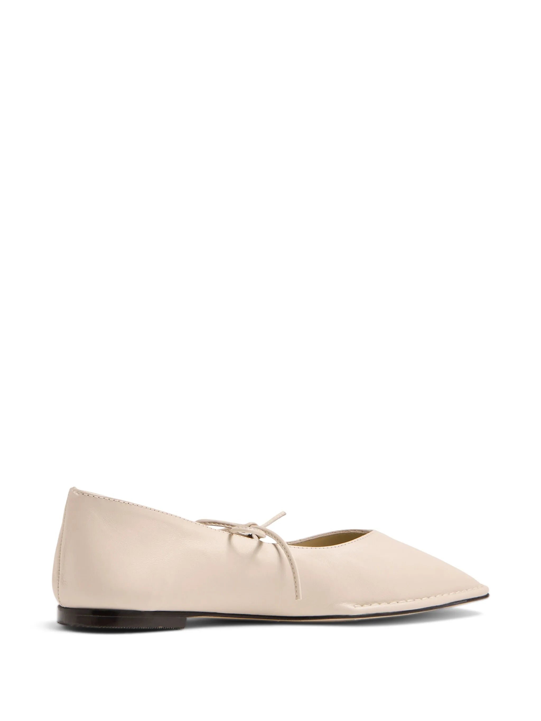 Sway cream leather ballet flats