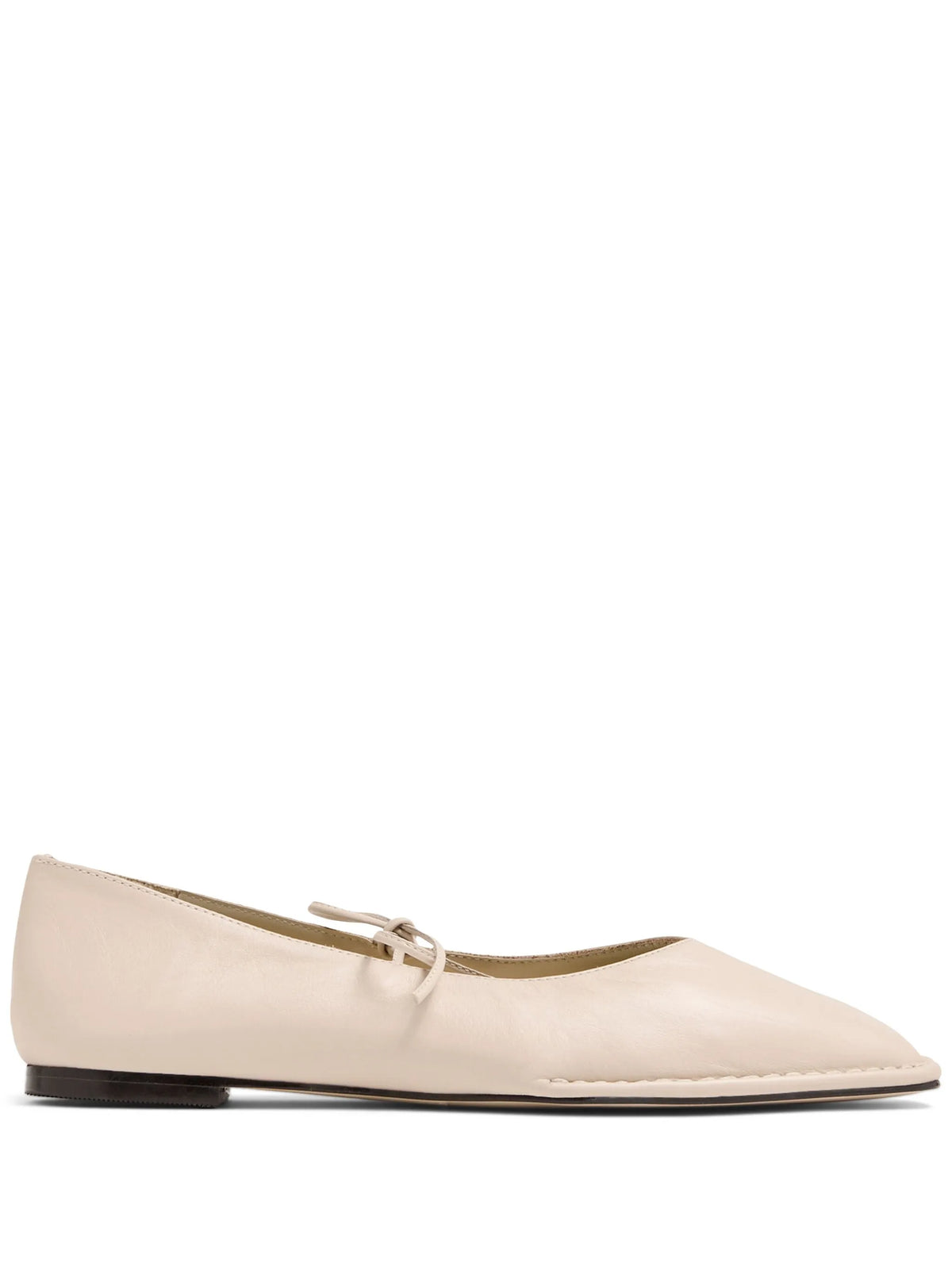 Sway cream leather ballet flats