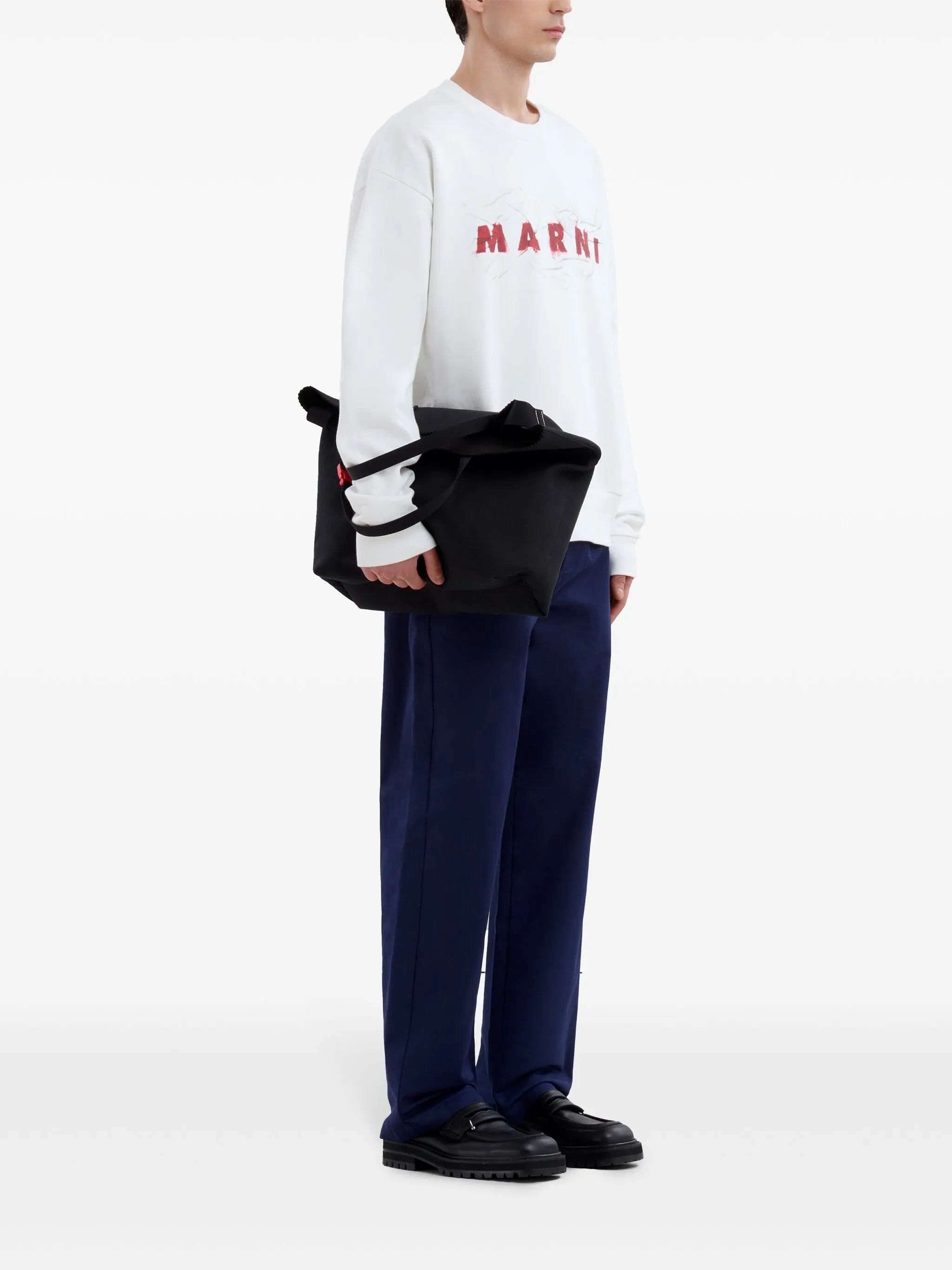 logo-print cotton sweatshirt