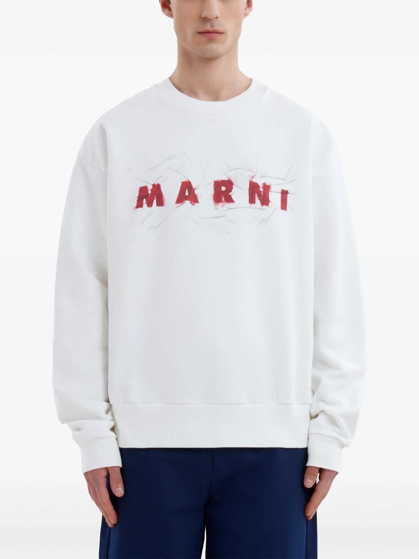 logo-print cotton sweatshirt