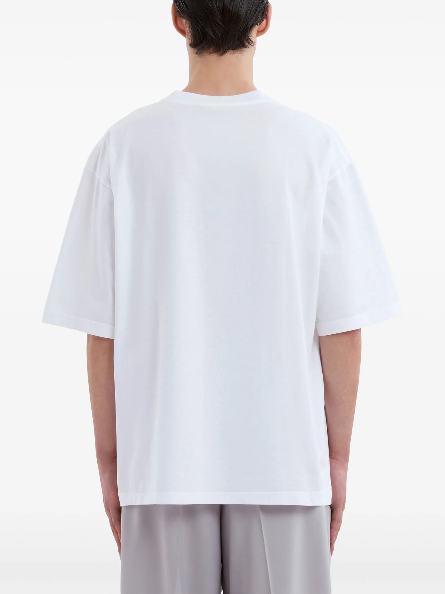 wrinkled-logo short-sleeve T-shirt