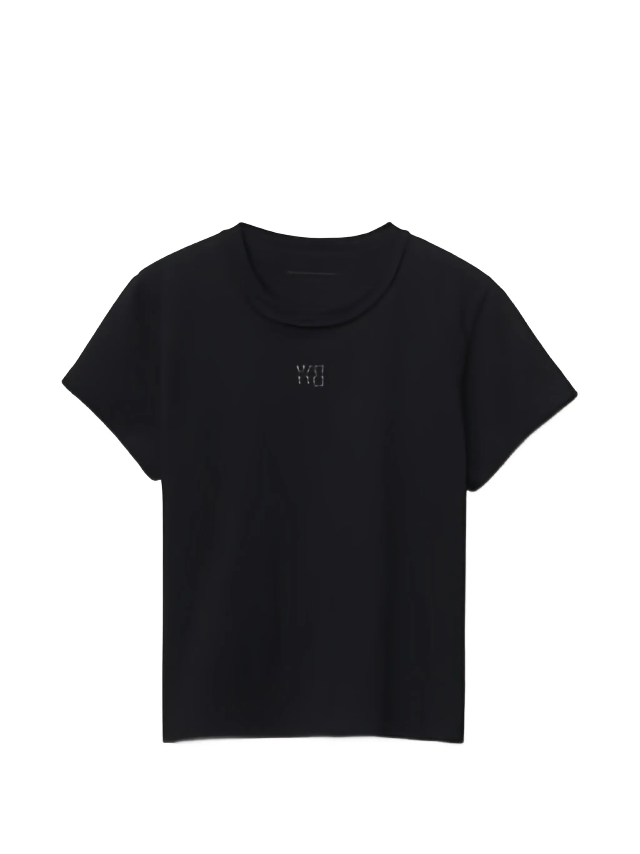 puff logo shrunken tee in cotton jersey