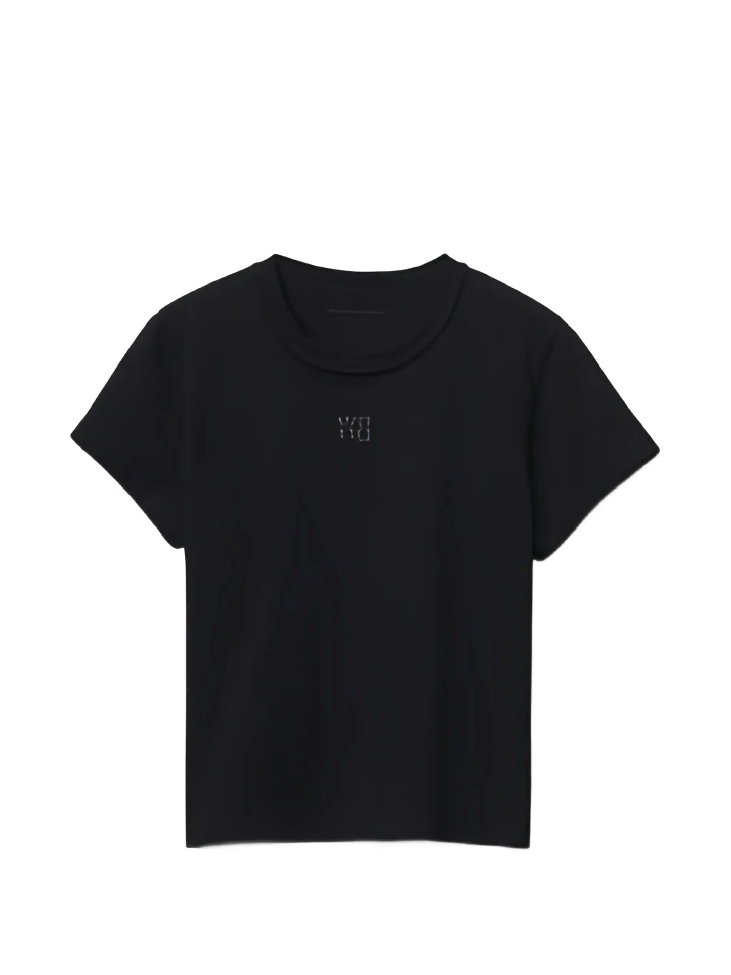 puff logo shrunken tee in cotton jersey