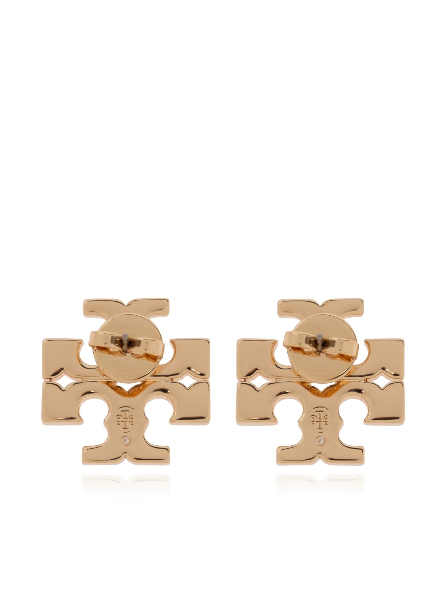 logo stud earrings
