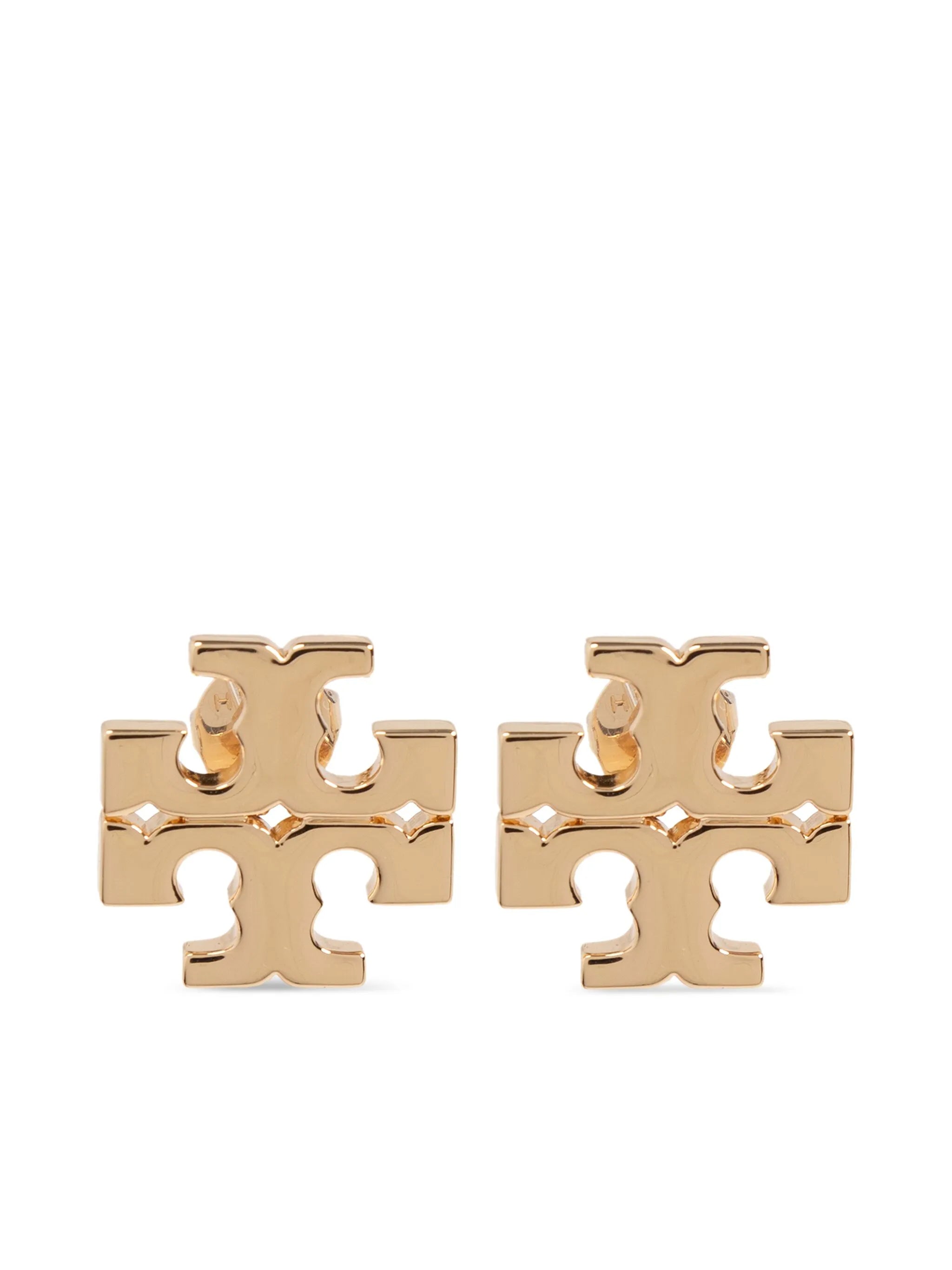 logo stud earrings