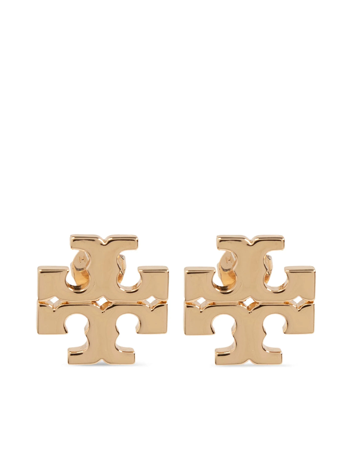 logo stud earrings