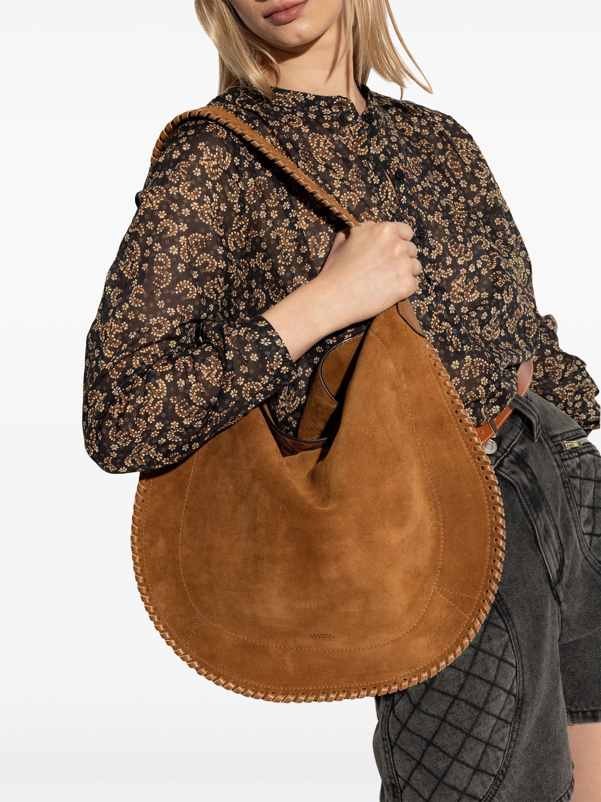 Oskan whipstitch shoulder bag