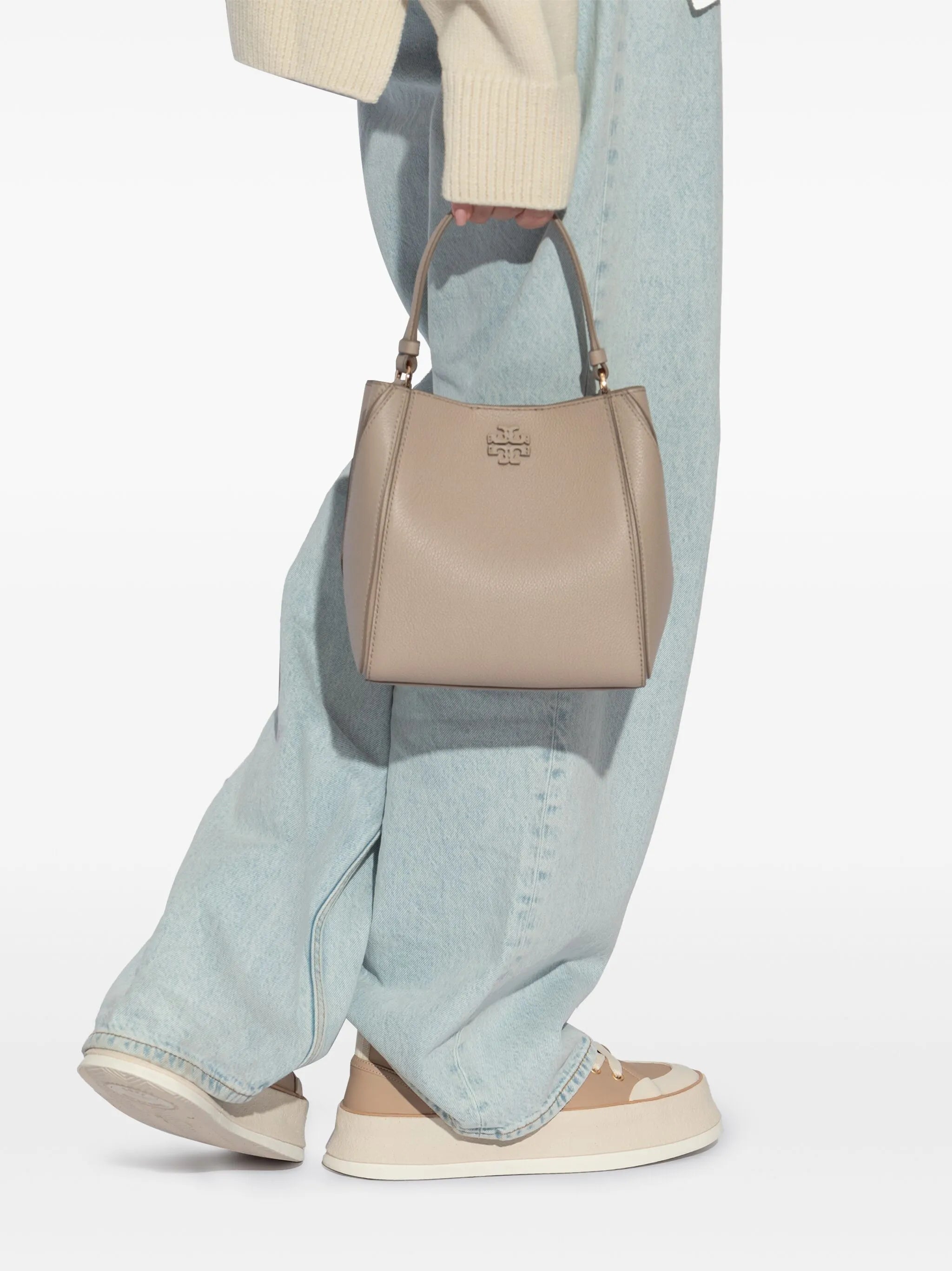small McGraw leather bucket bag