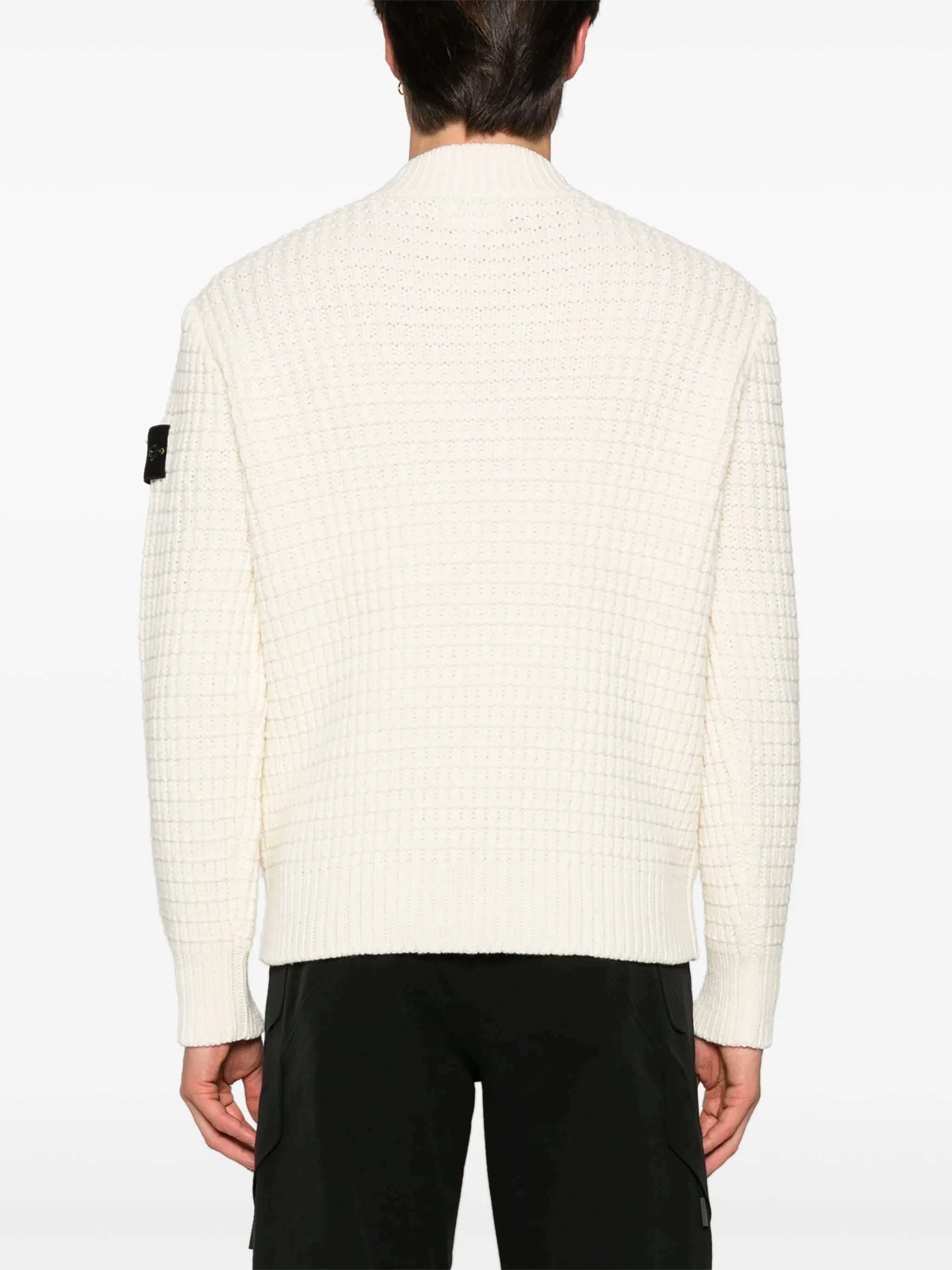 Compass-badge 3D-knit jumper