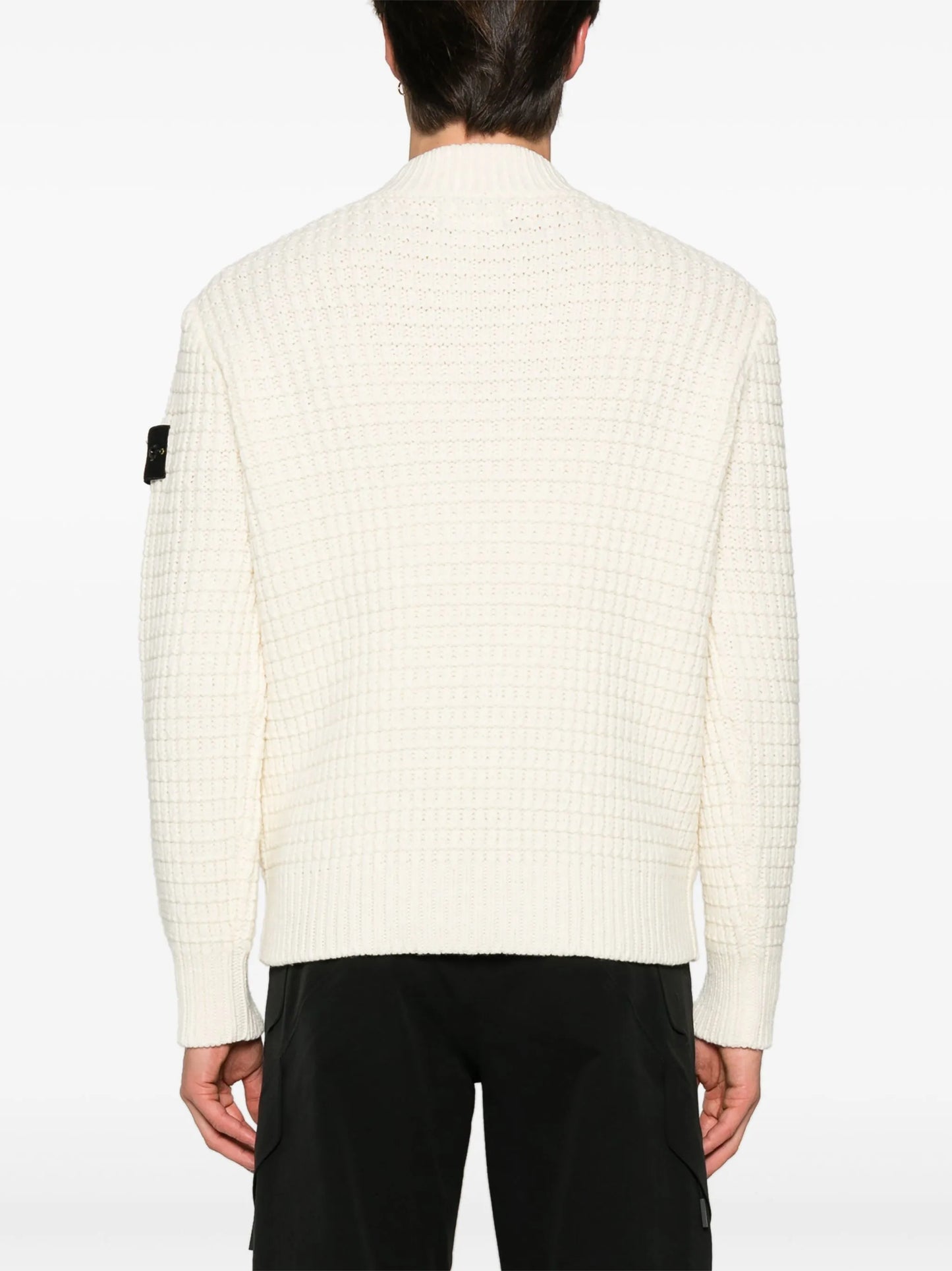 Compass-badge 3D-knit jumper