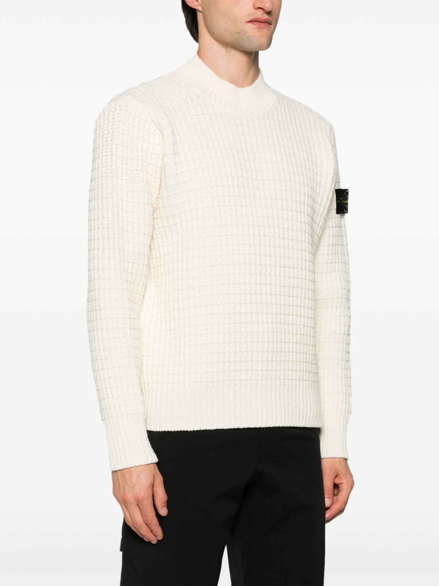 Compass-badge 3D-knit jumper