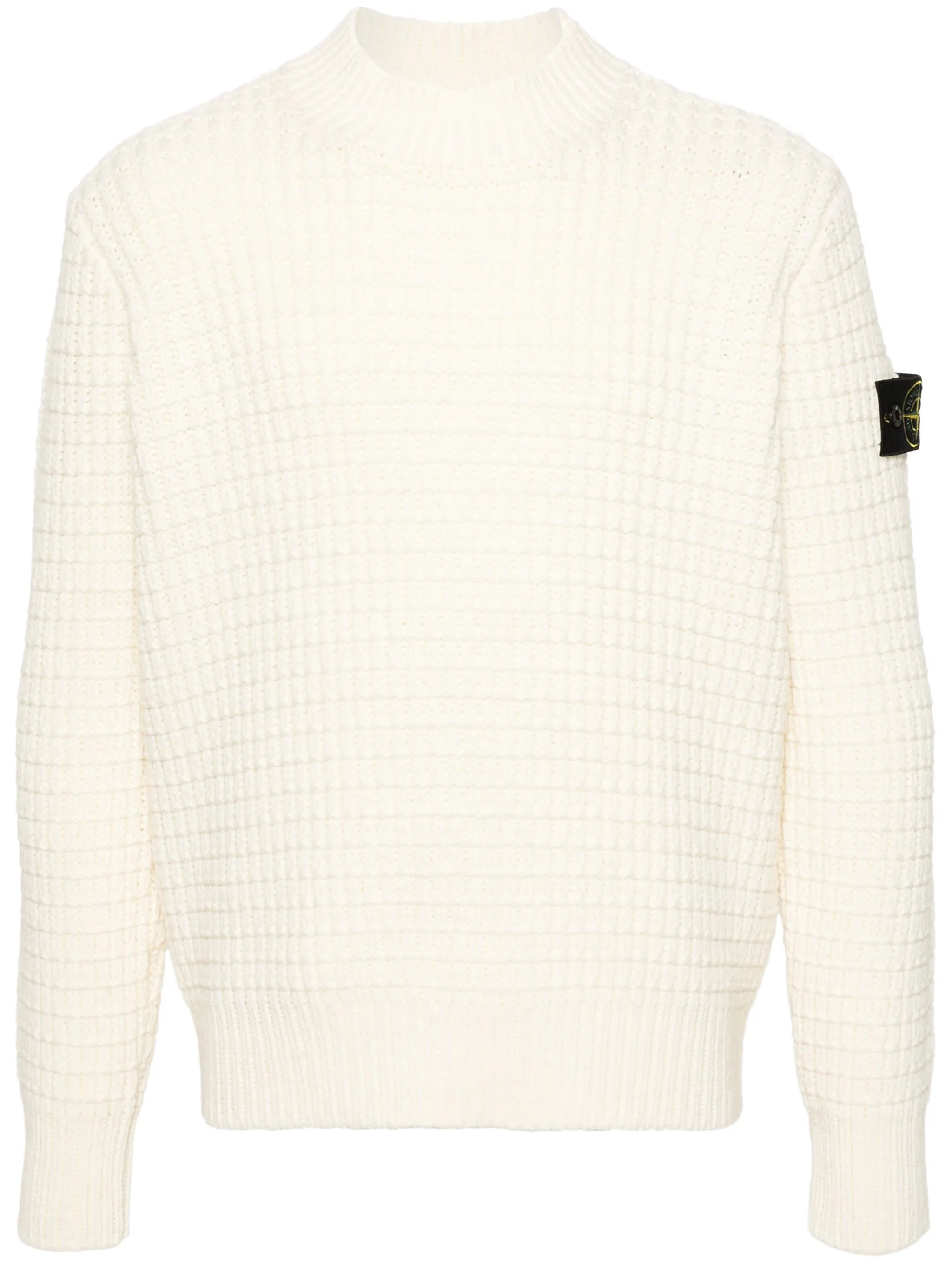 Compass-badge 3D-knit jumper