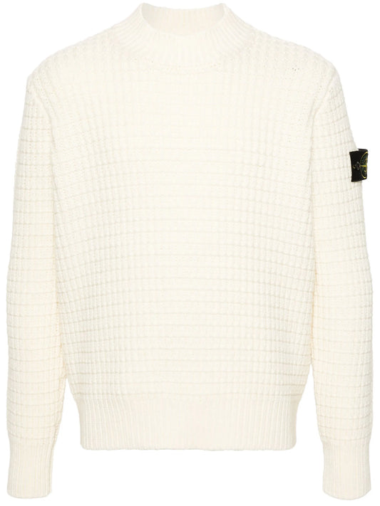 Compass-badge 3D-knit jumper