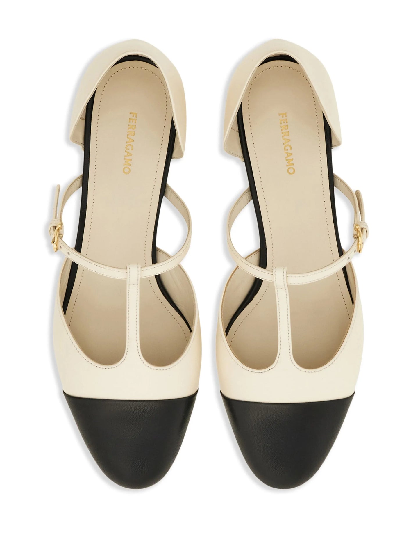 T-strap ballerina shoes