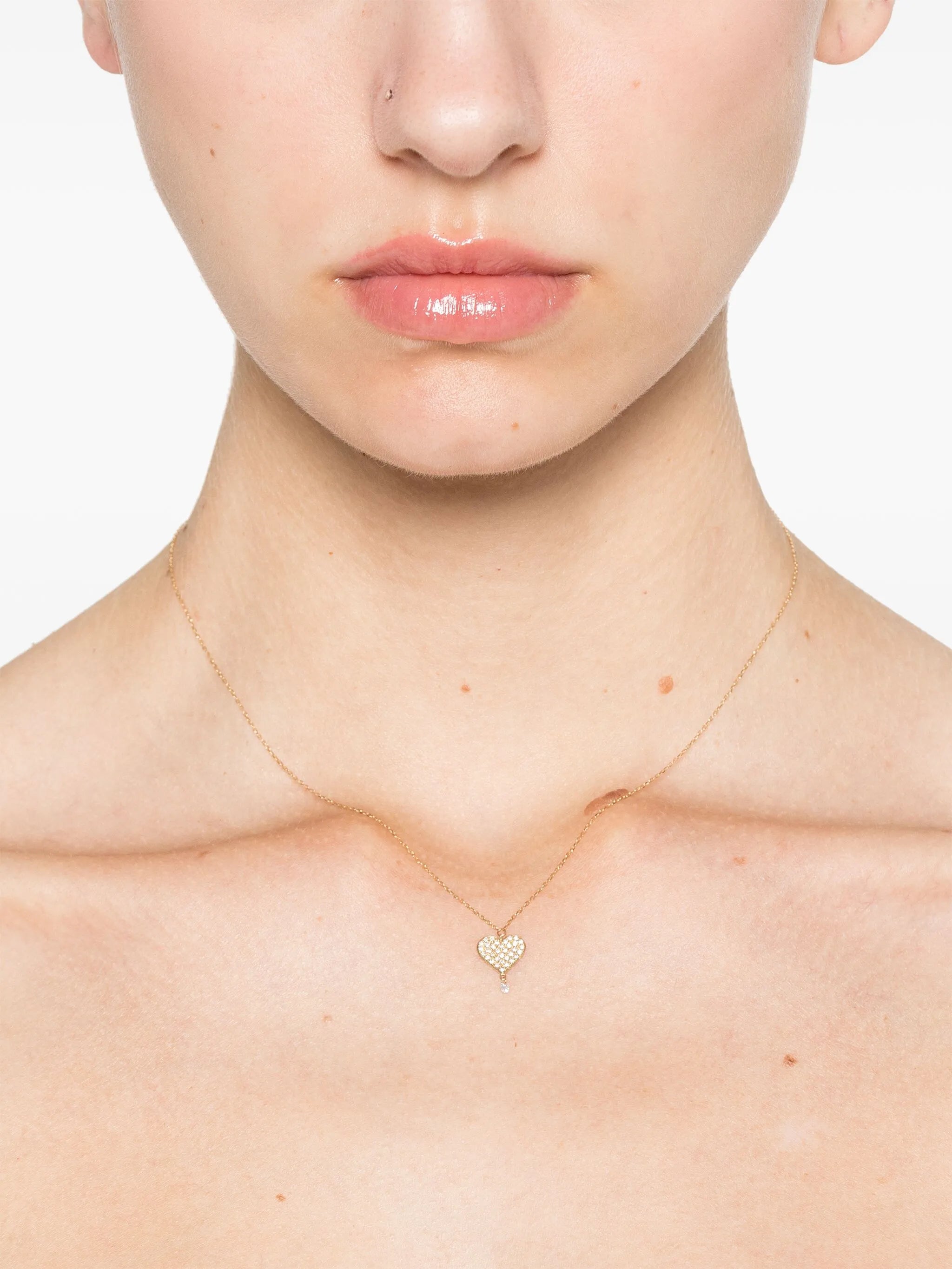 18kt yellow gold diamond necklace