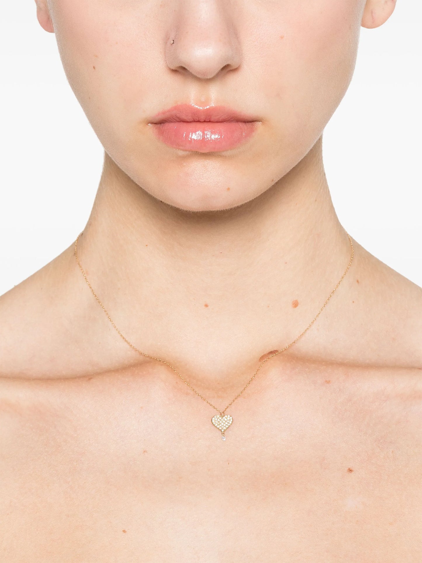 18kt yellow gold diamond necklace