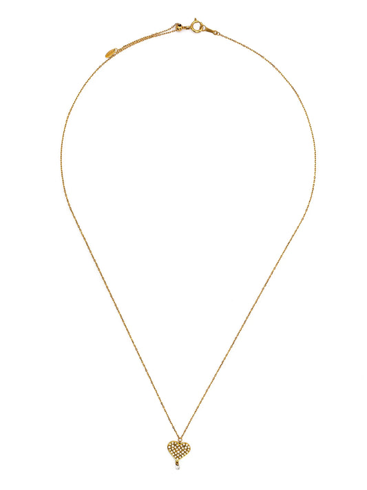 18kt yellow gold diamond necklace