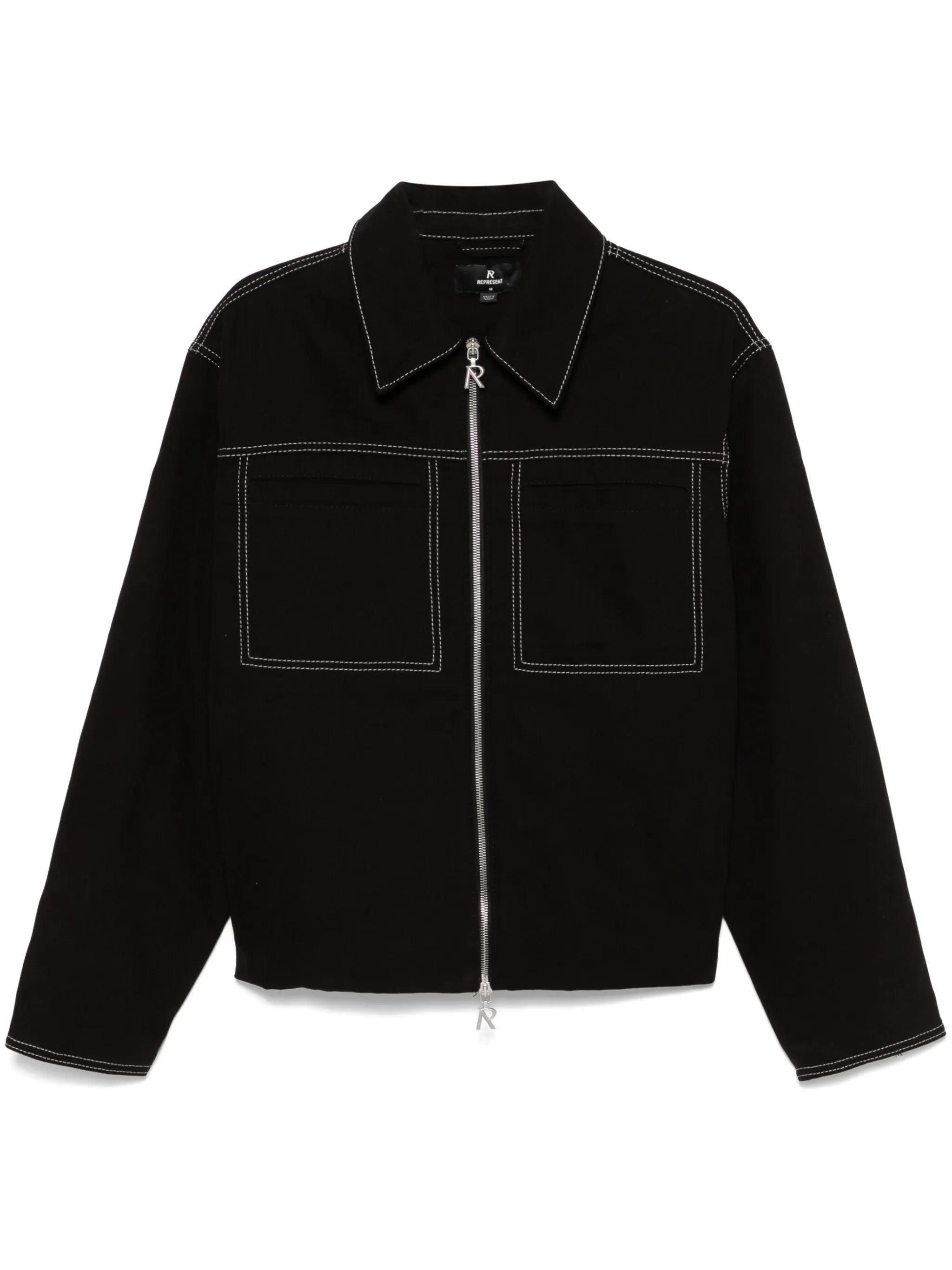 contrast-stitch jacket