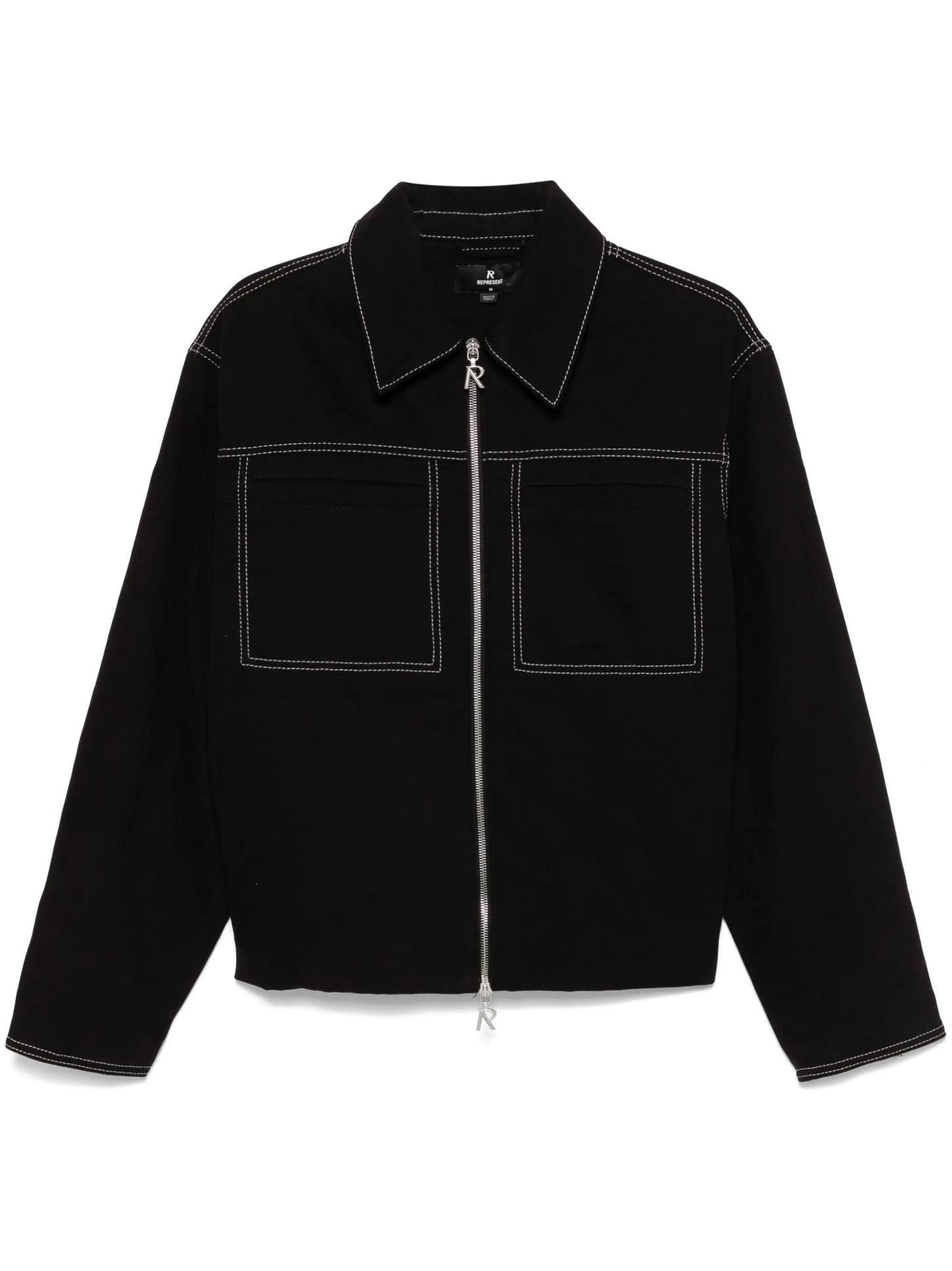 contrast-stitch jacket