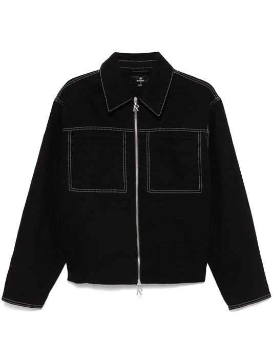 contrast-stitch jacket