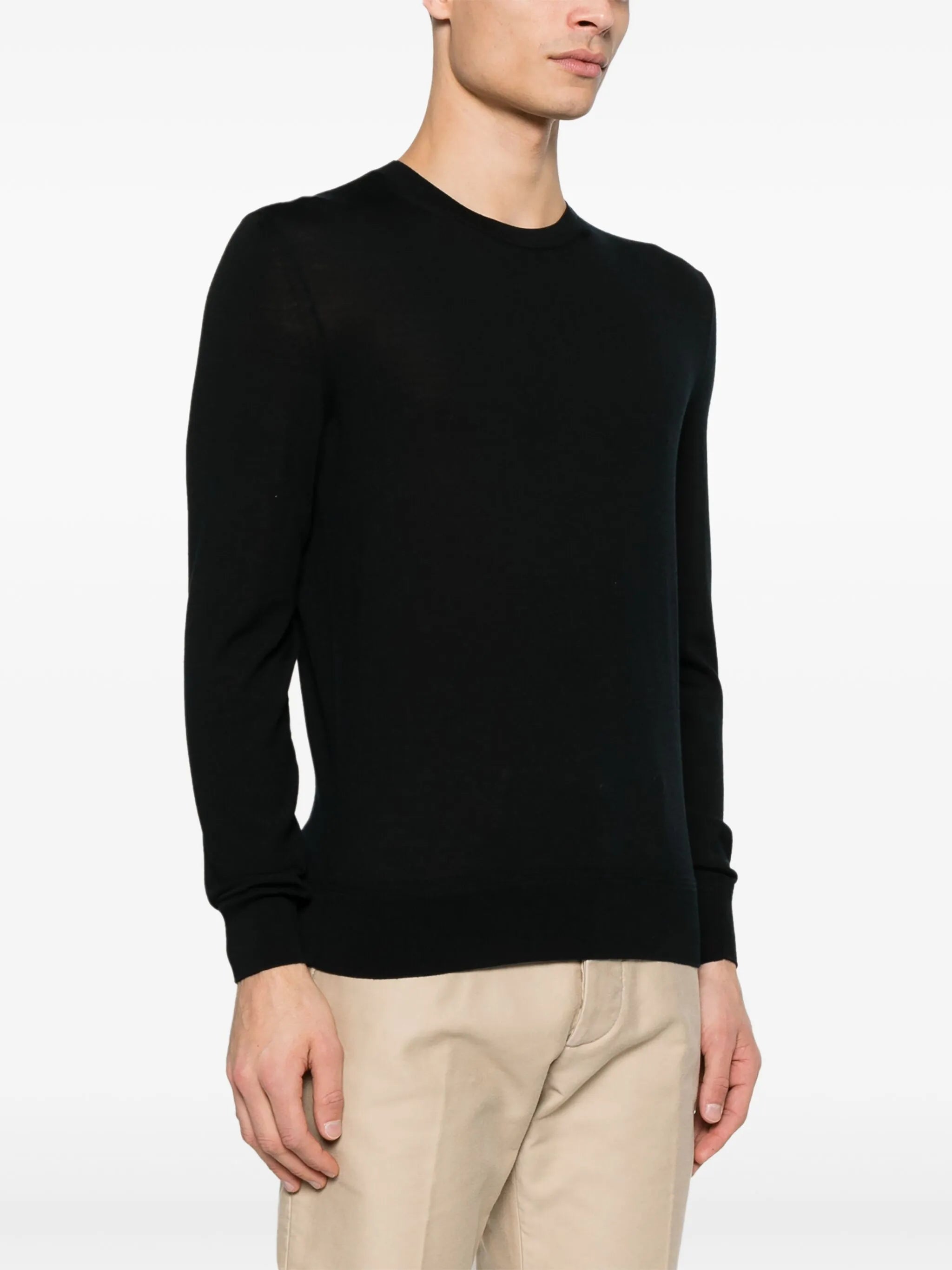 fine-knit sweater