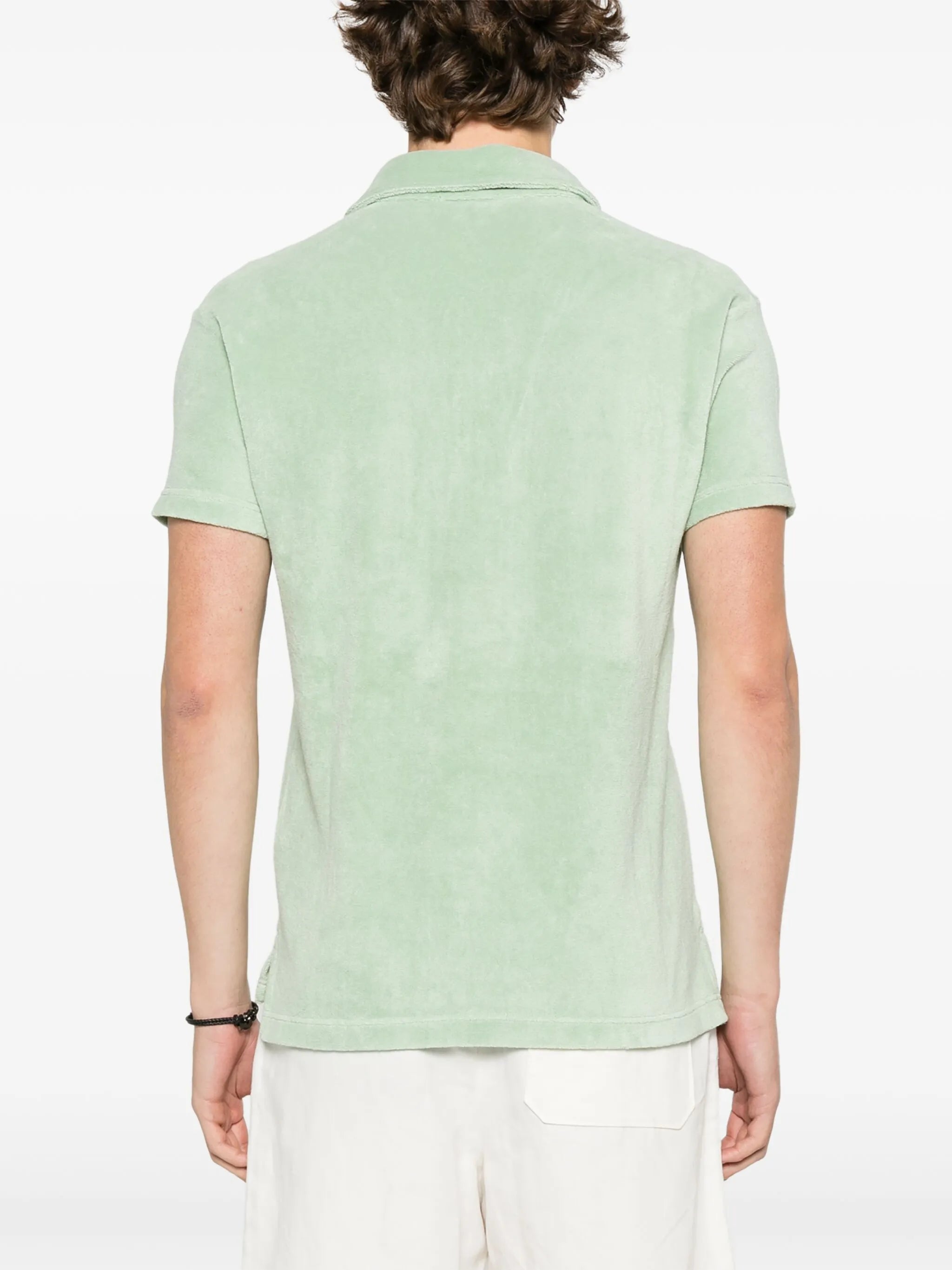 towelling short-sleeve polo shirt