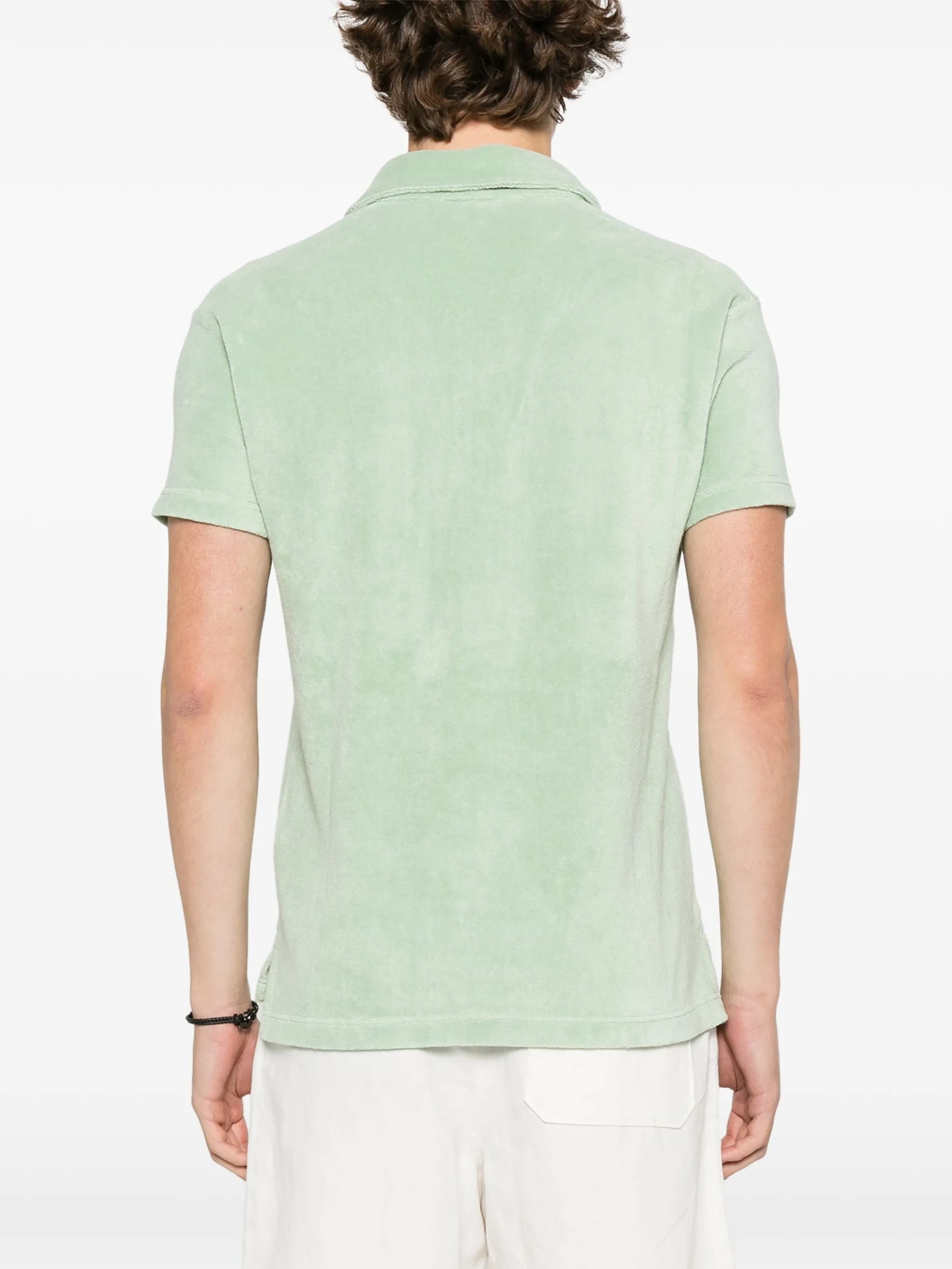 towelling short-sleeve polo shirt