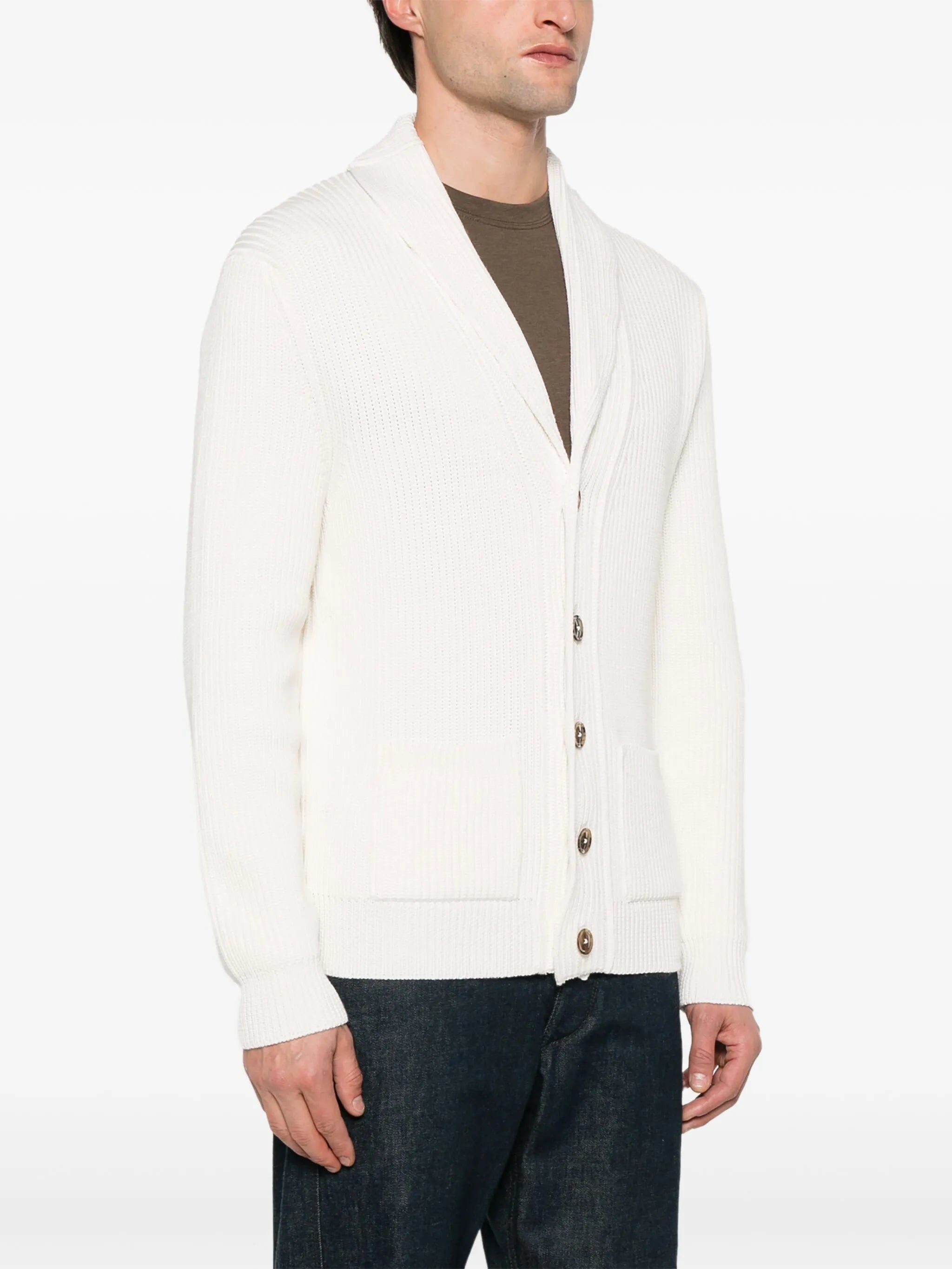 shawl-lapels cardigan