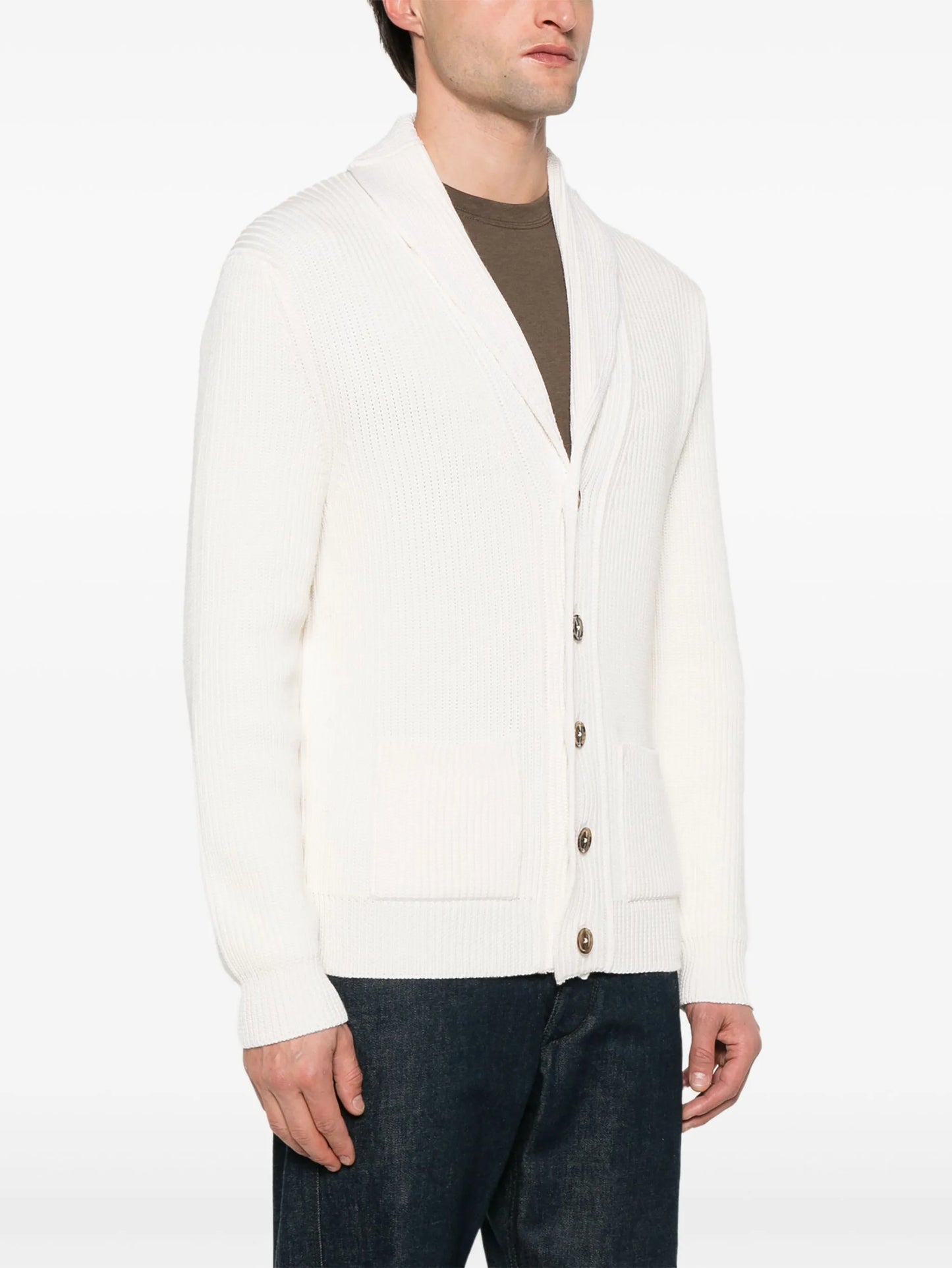 shawl-lapels cardigan