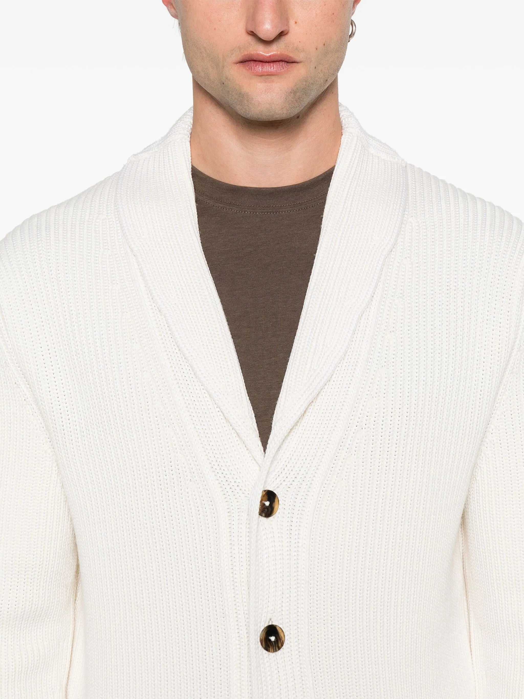 shawl-lapels cardigan