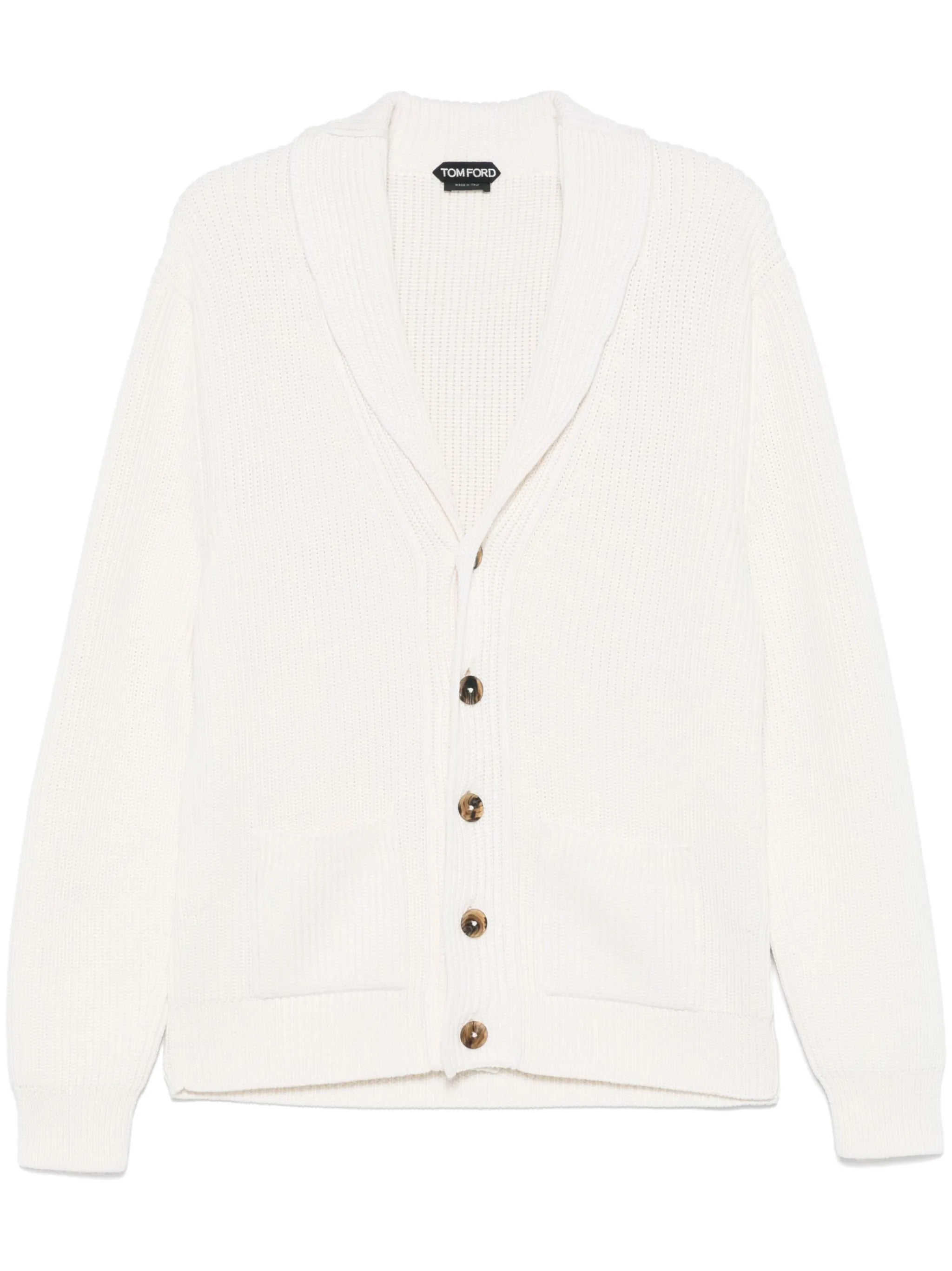 shawl-lapels cardigan