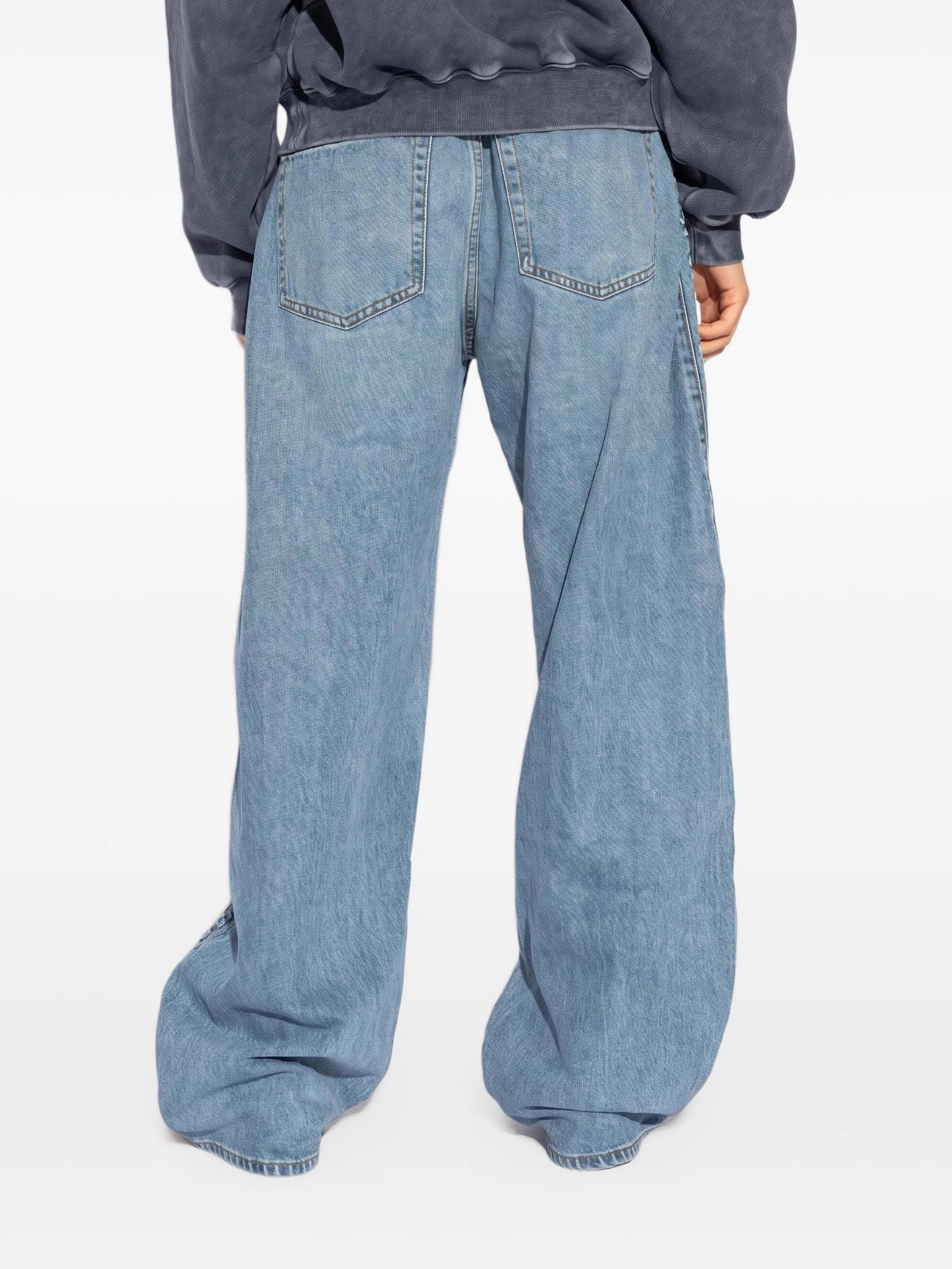 balloon logo-embossed jeans