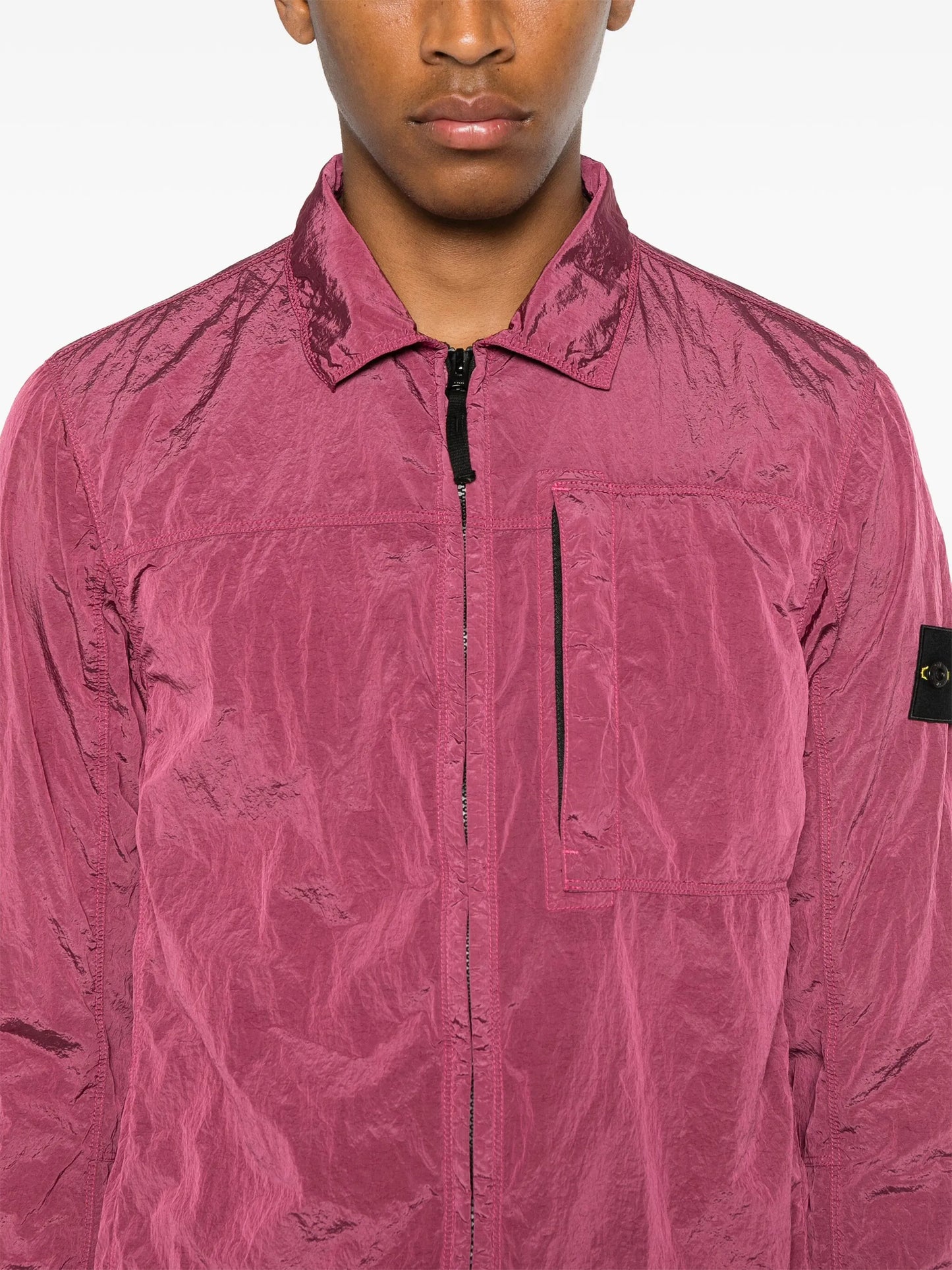 Compass-badge overshirt