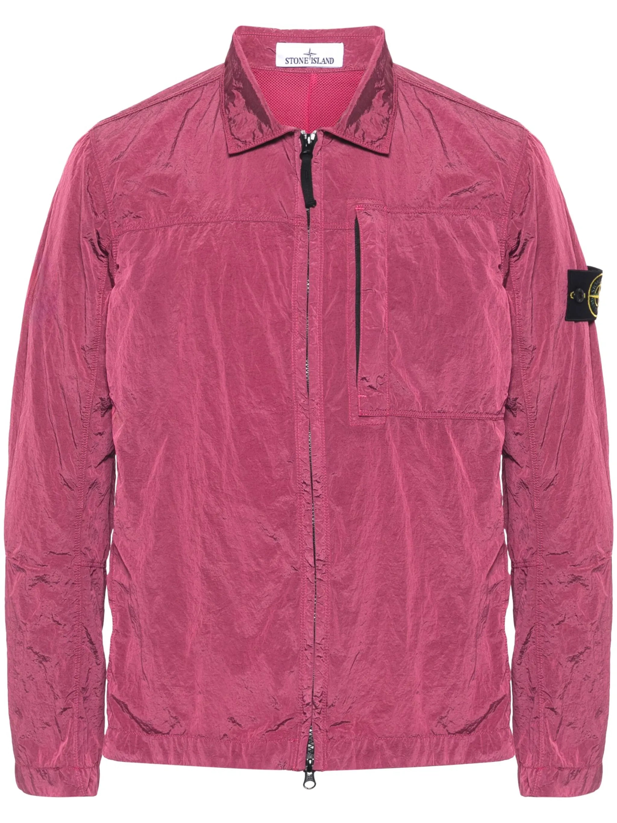 Compass-badge overshirt