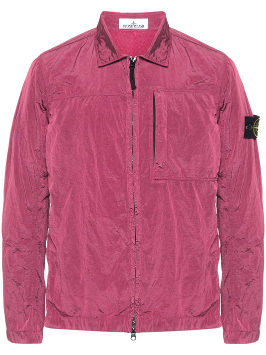 Compass-badge overshirt