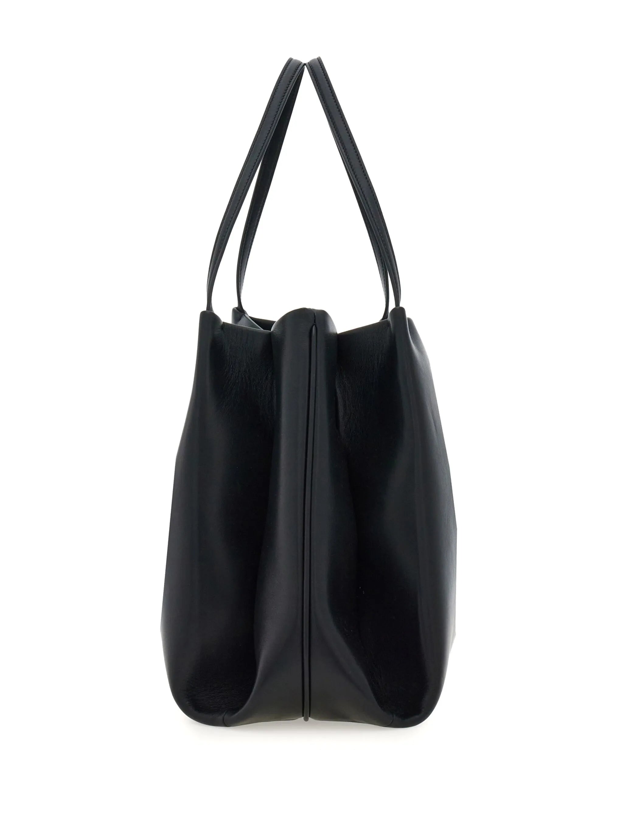 large leather tote bag