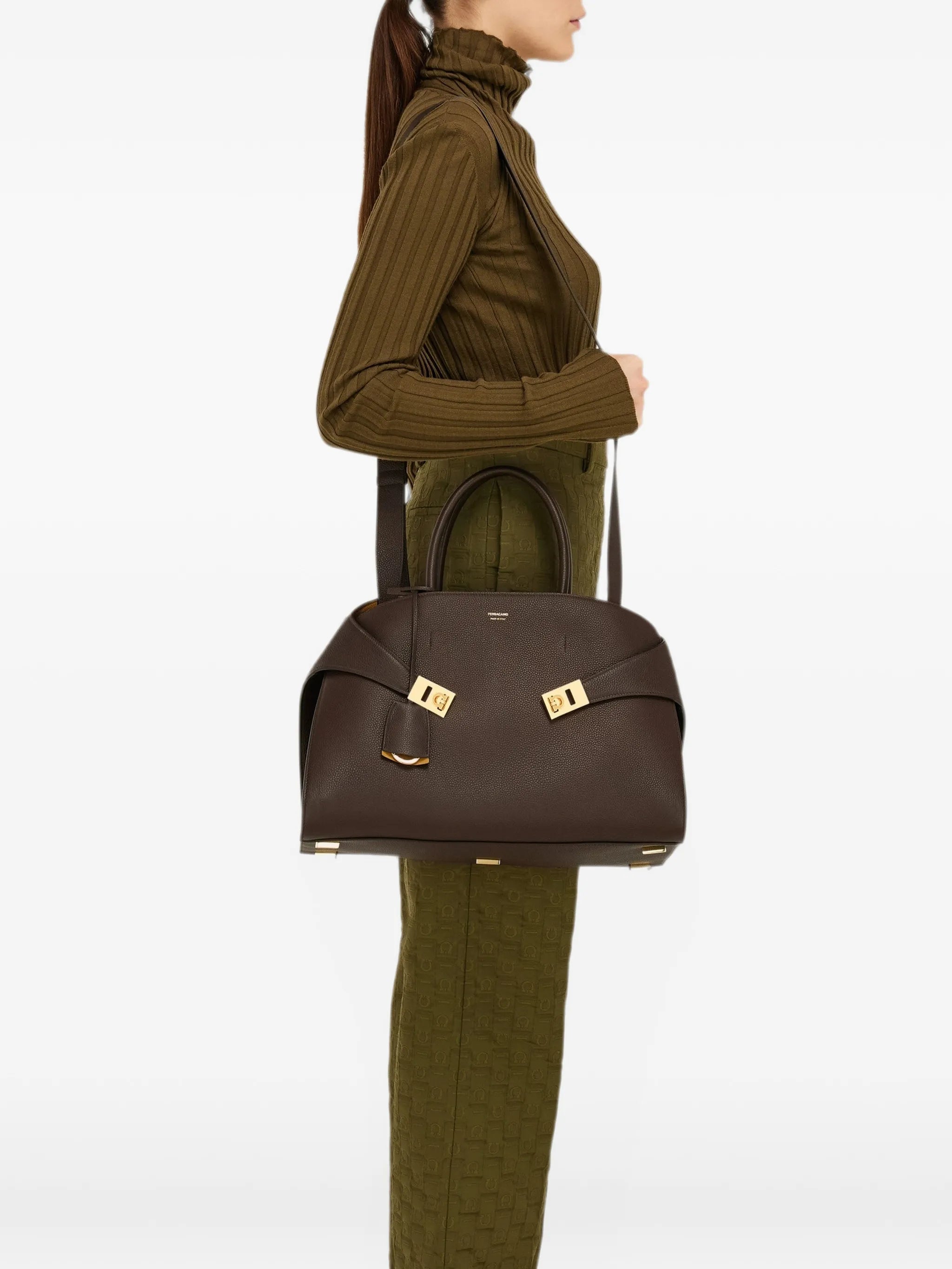 Hug bicolor handbag (L)