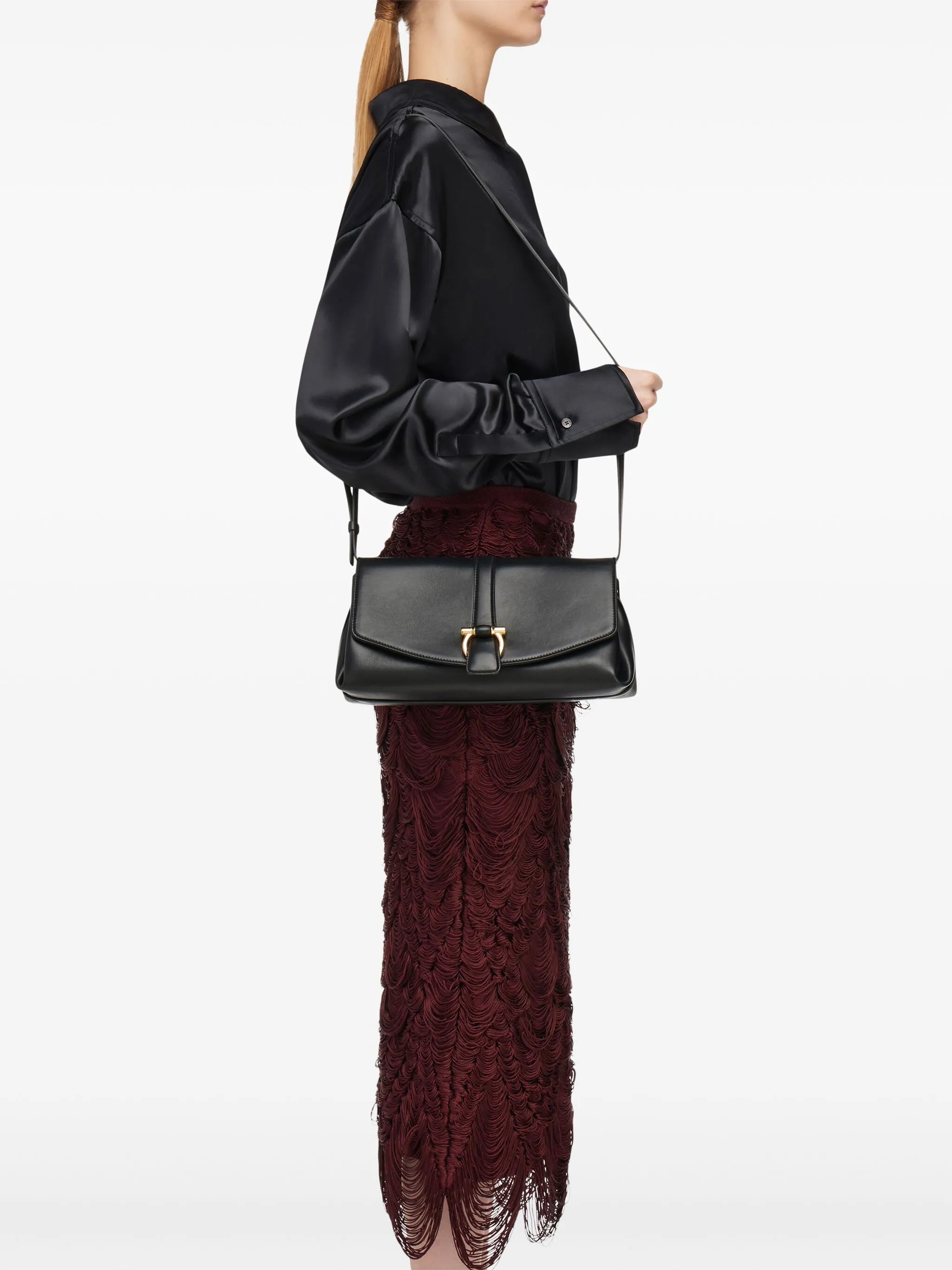 medium front-flap soulder bag