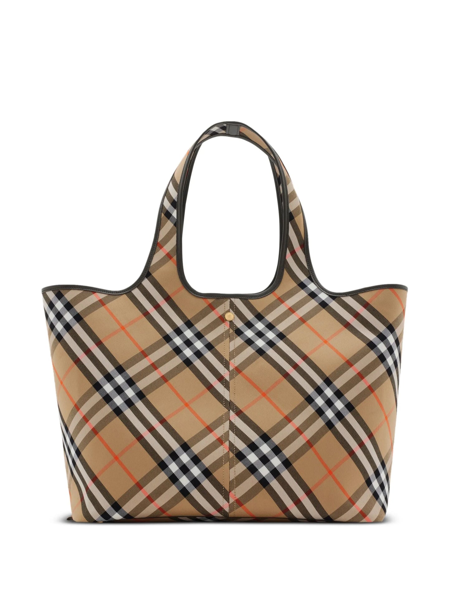 medium check tote bag