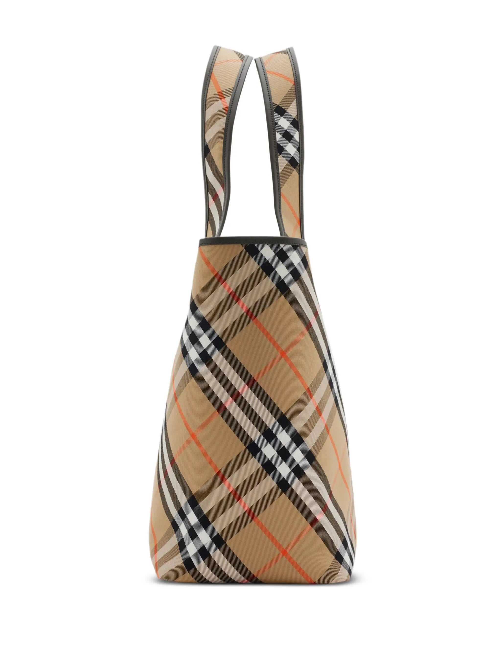 medium check tote bag