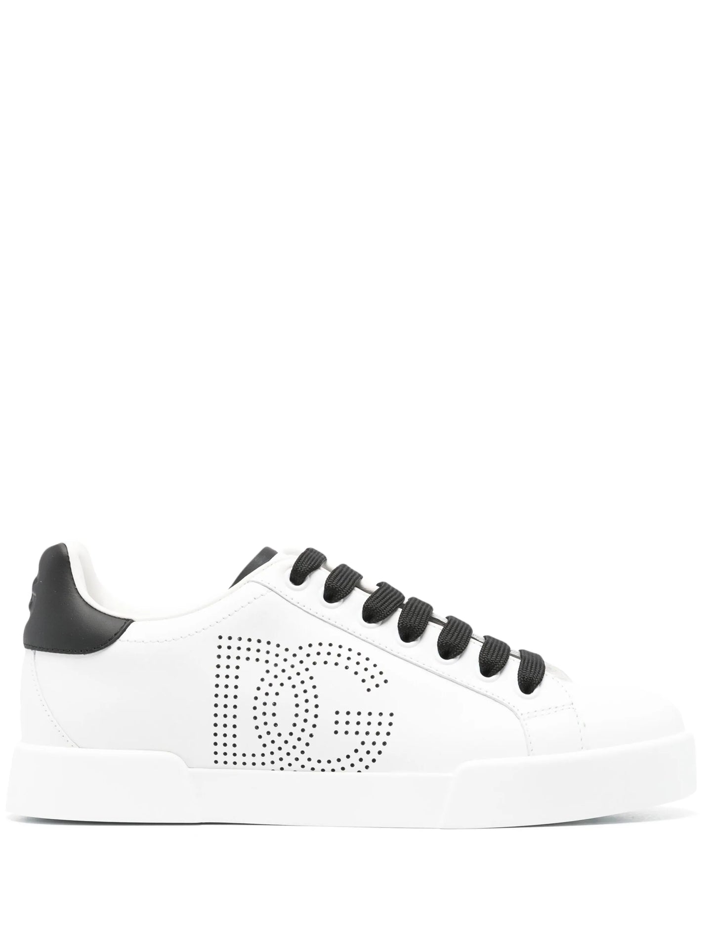 Portofino perforated-logo leather sneakers