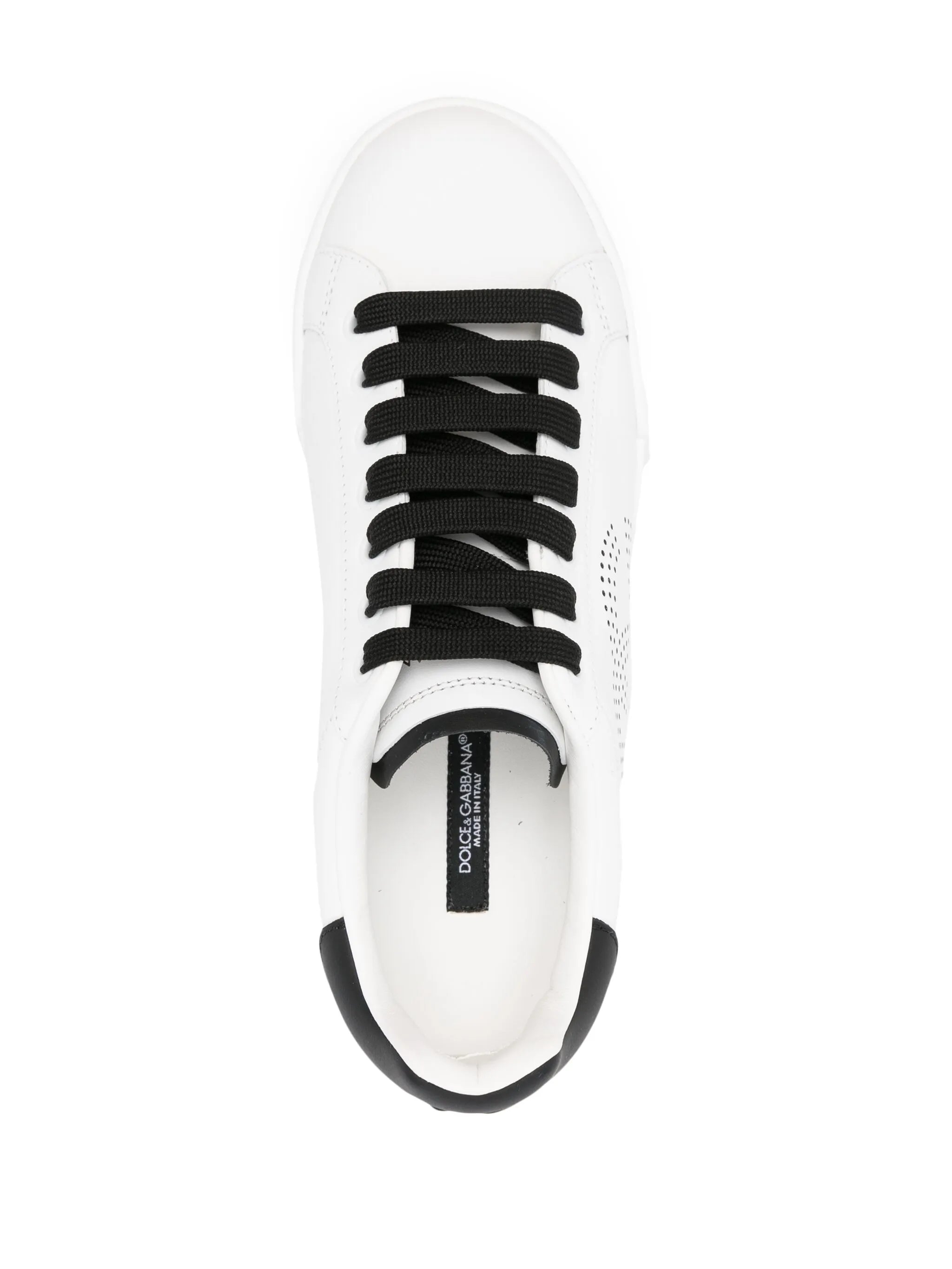 Portofino perforated-logo leather sneakers
