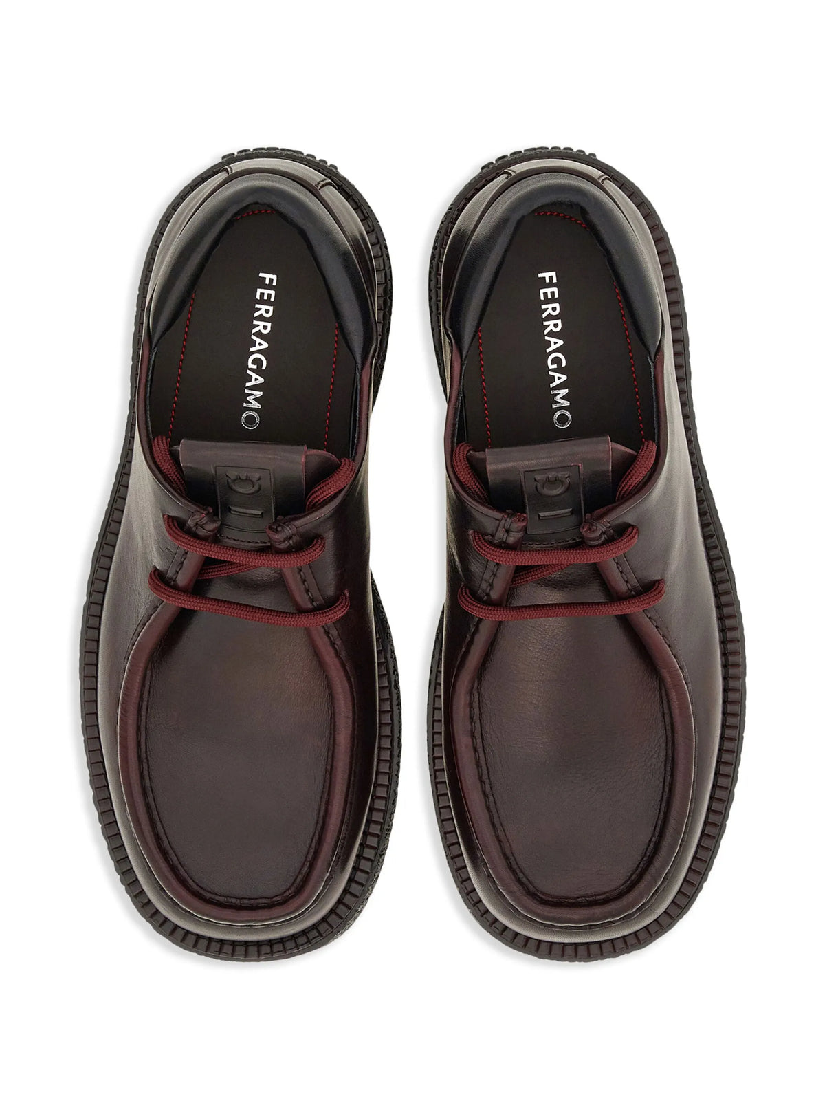 lace-up leather derby shoes