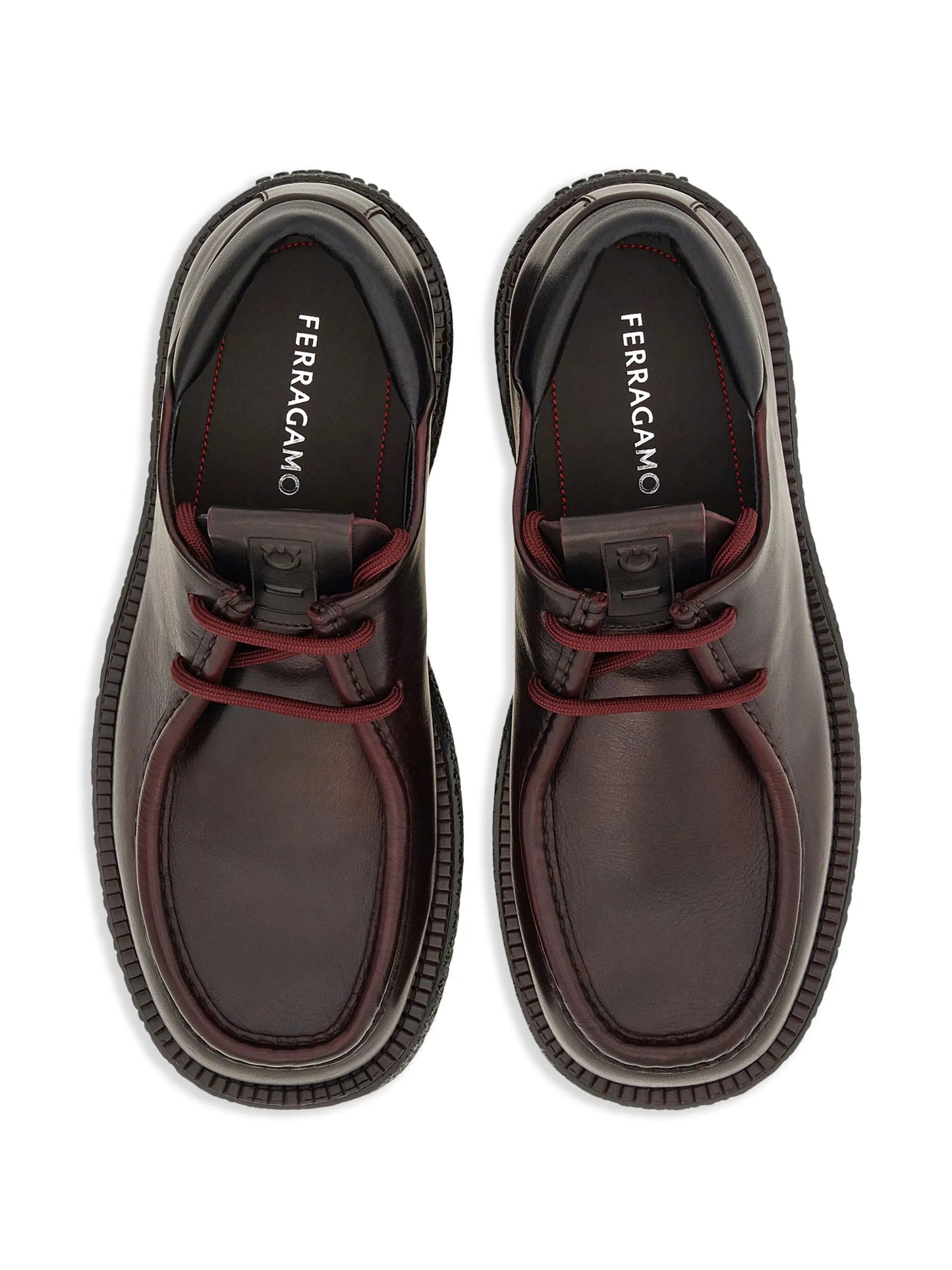 lace-up leather derby shoes